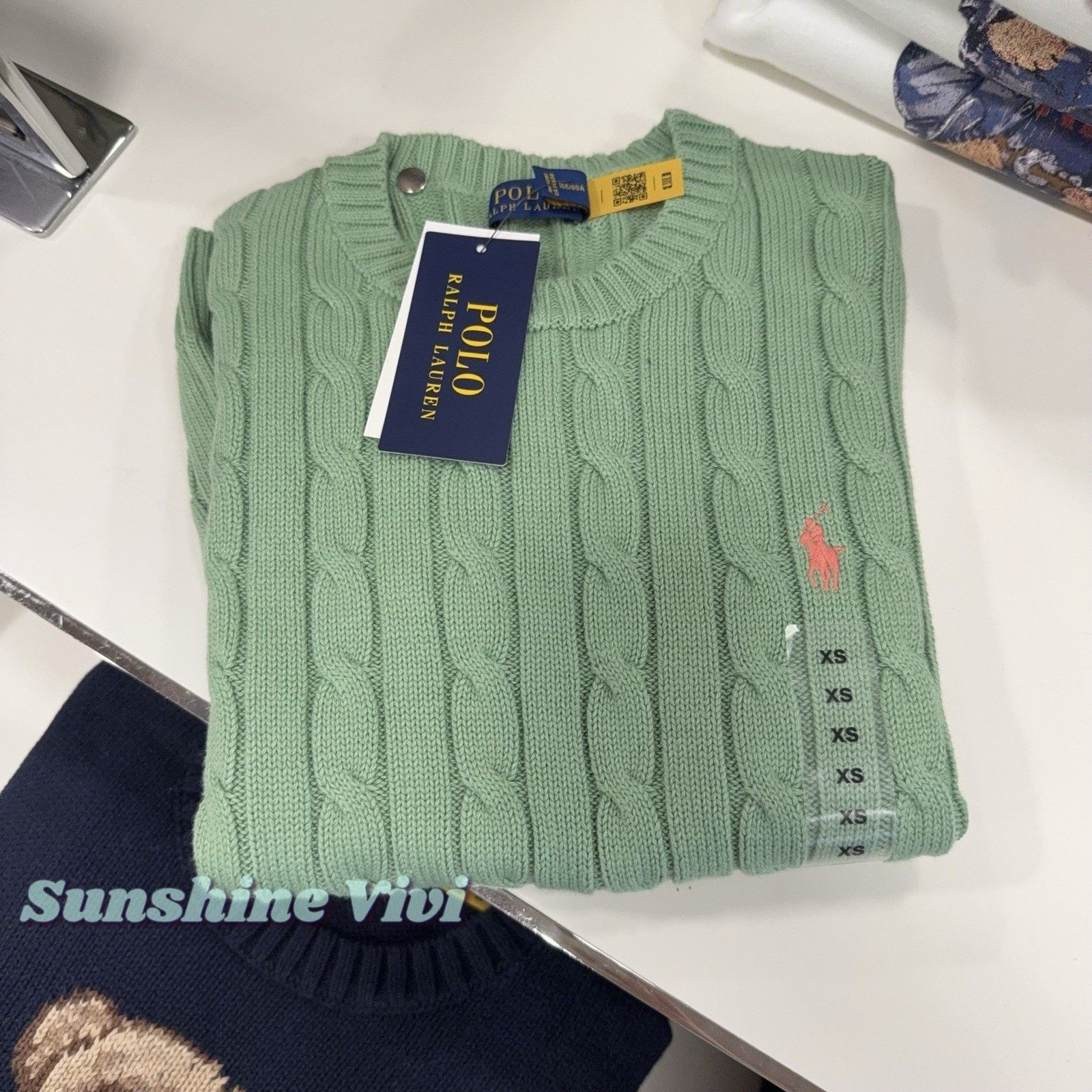 Polo Ralph Lauren NWT Polo Ralph Lauren Woman Cotton Short-Sleeve Sweater Size XS / US 0-2 / IT 36-38 - 2 Thumbnail