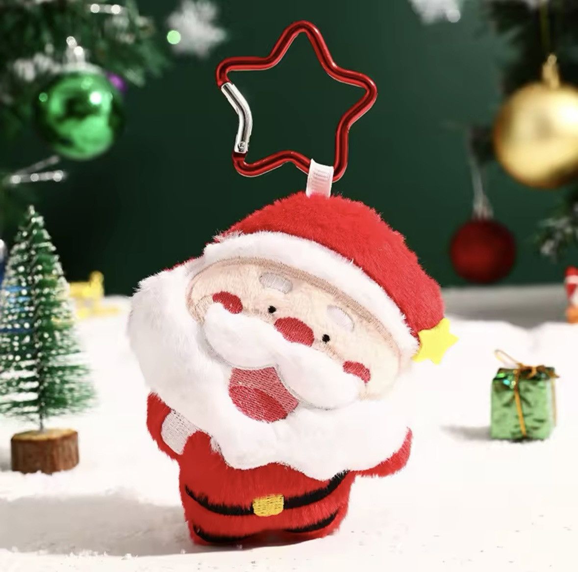 Designer Santa claus chrismas tree keyring pendant Size ONE SIZE - 1 Thumbnail