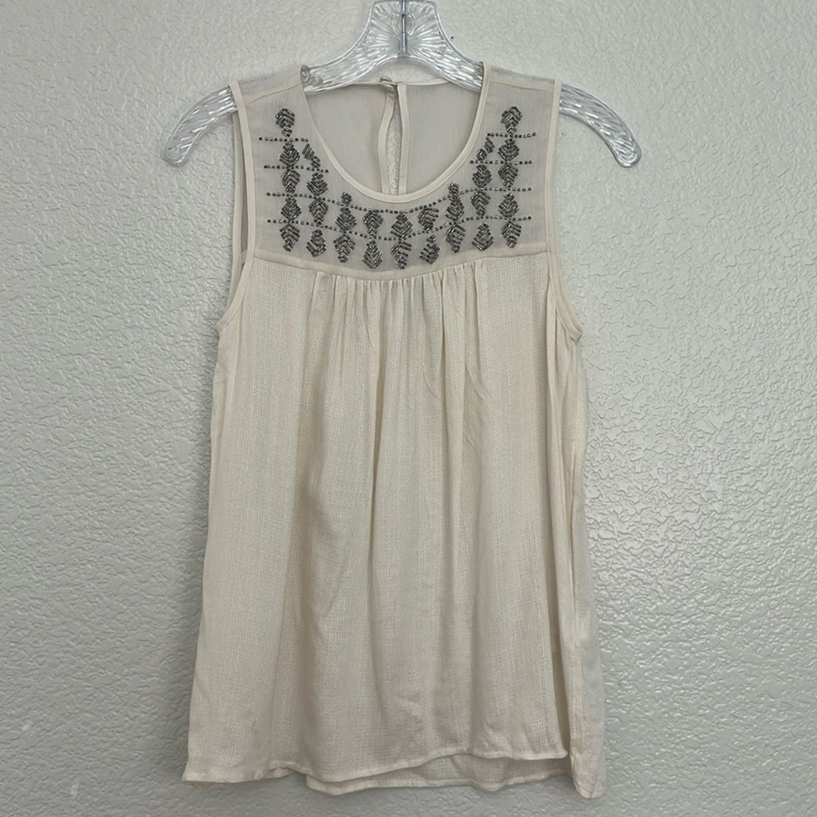 Lucky Brand Lucky Brand Cream Blouse Size XS Size XS / US 0-2 / IT 36-38 - 1 Thumbnail