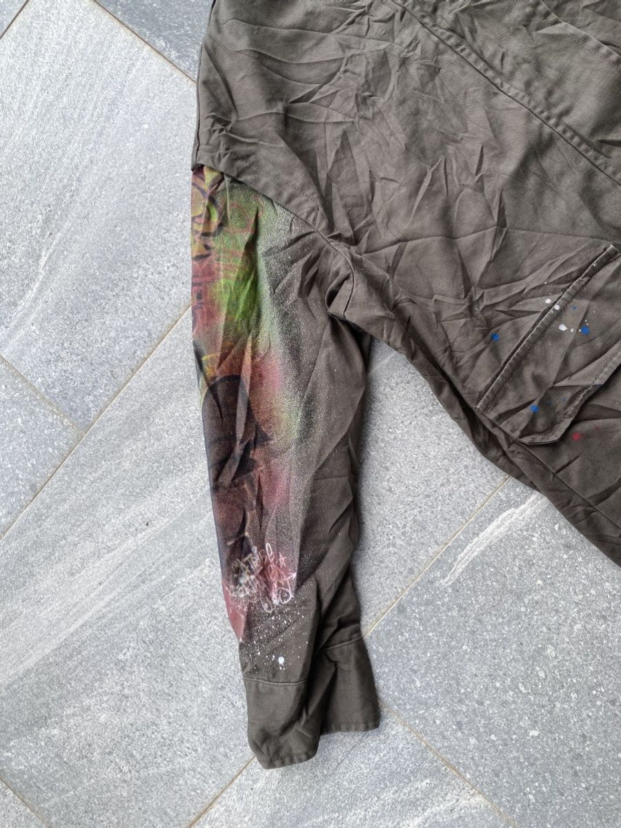Zara Zara Khaki Green Graffiti Light Jacket Size M / US 6-8 / IT 42-44 - 9 Thumbnail