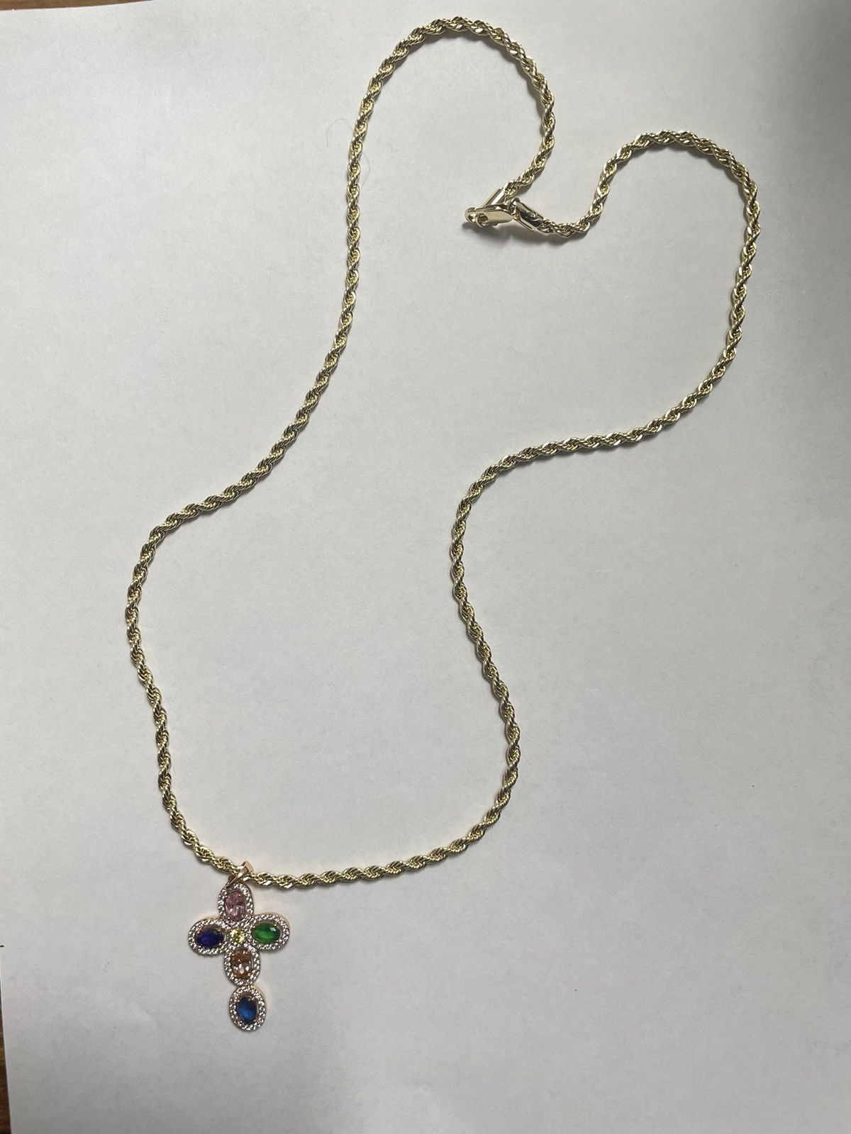 Vintage Gold cross chain Size ONE SIZE - 6 Thumbnail