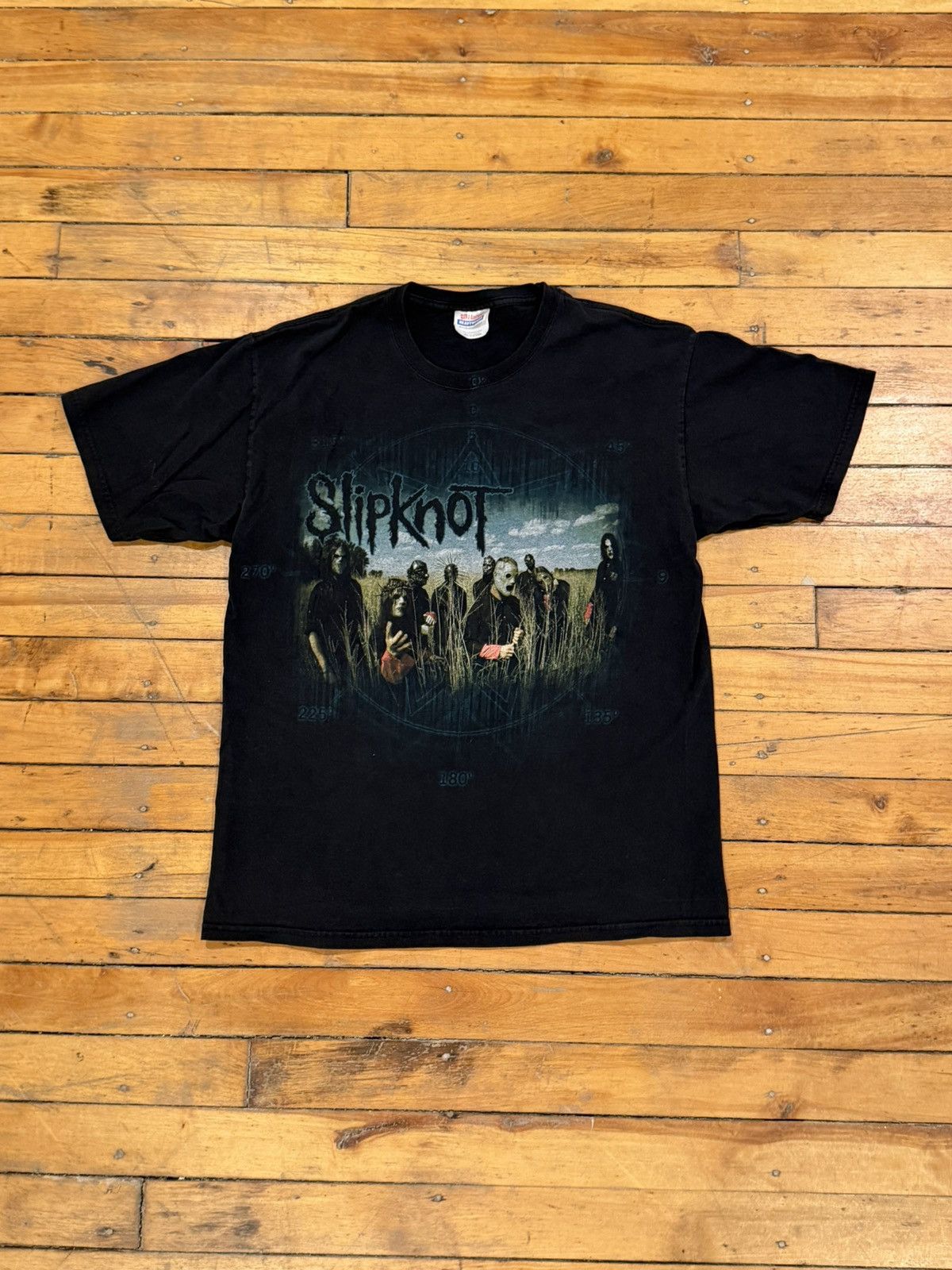 Vintage Vintage 00s slipknot compass band tee Size US M / EU 48-50 / 2 - 2 Thumbnail