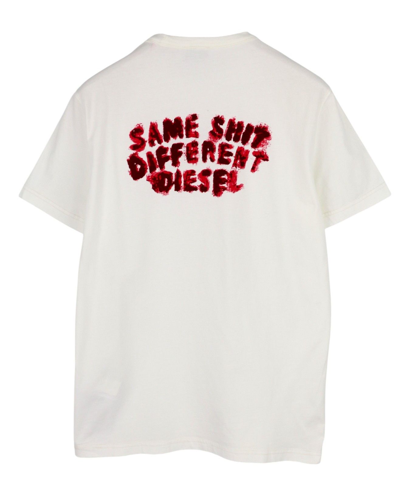 Diesel T-DIEGOR-E2 L White Crew Logo T-Shirt 41192 Size US L / EU 52-54 / 3 - 2 Thumbnail