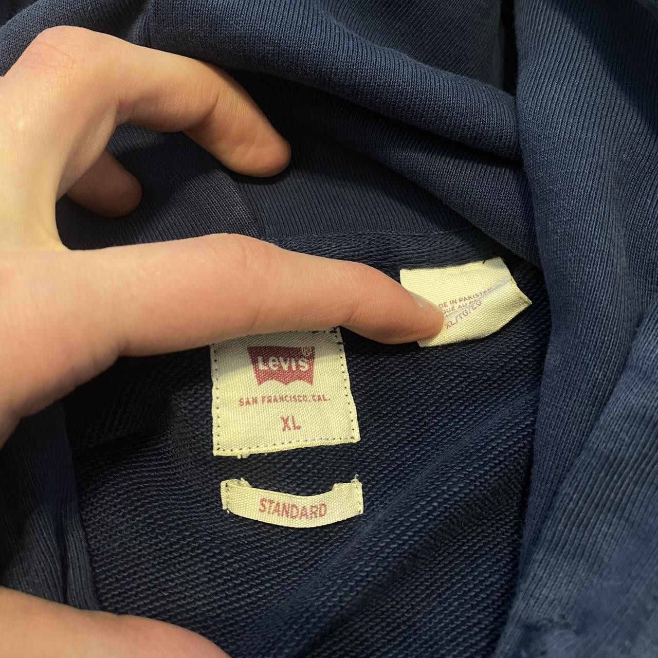 Levi's Navy blue Levi's hoodie vintage y2k small Boxy rap hip hop Size US XL / EU 56 / 4 - 4 Thumbnail