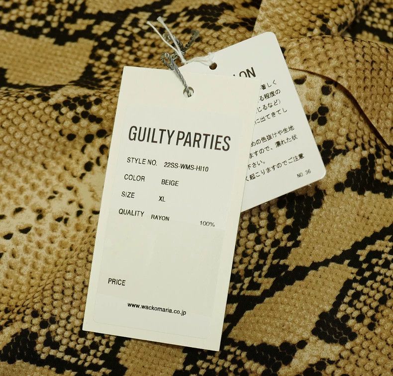 Wacko Maria wacko maria Snake-print short-sleeved shirt 2503-Nextarrow Size US XL / EU 56 / 4 - 5 Thumbnail
