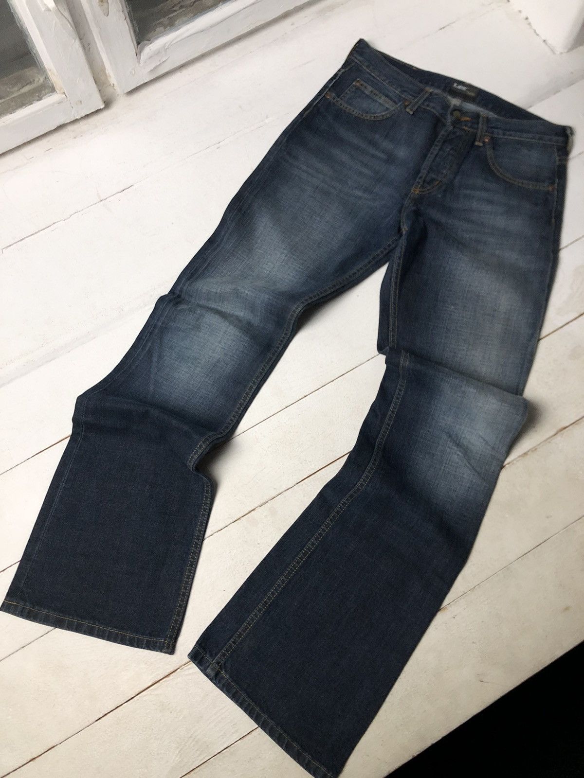Lee Very Archive Clothing Baggy LEE Bootcut Opium Denim Jeans Size US 31 - 1 Thumbnail