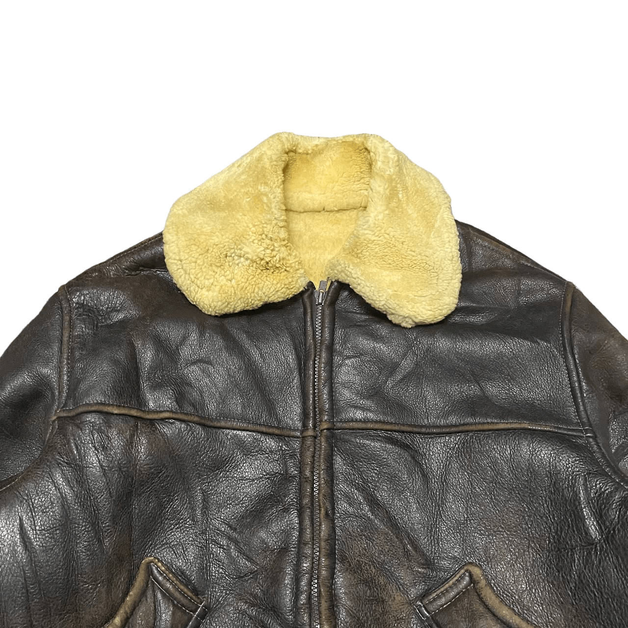 Overland Vintage B6 Overland Sheepskin Leather Jacket Shearling | Grailed