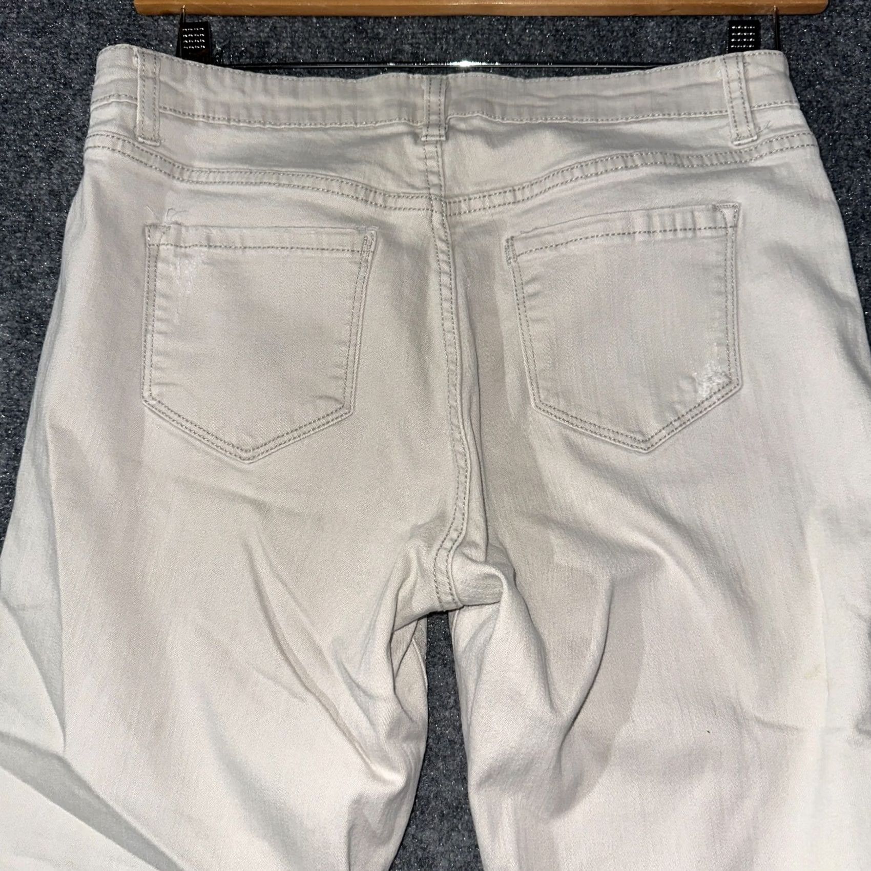 Vintage Vintage America Jeans Womens Beige Cotton Stretch Ankle Size 6 Size 28" / US 6 / IT 42 - 8 Thumbnail
