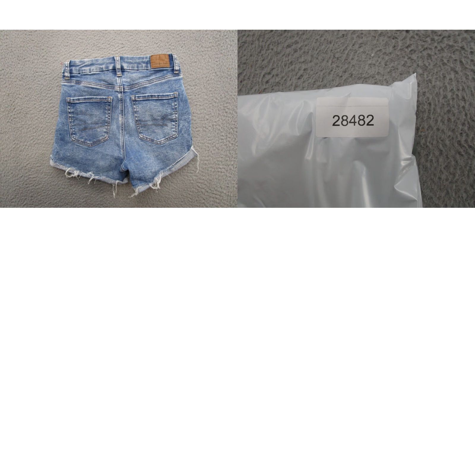 American Eagle Outfitters AMERICAN EAGLE Shorts Women Denim Blue Stretch Hi Rise Curvy Shorties 00 Regular Pocket 5-Pocket Distressed Patchwork Button Logo Vintage No Size 24" / US 00 / IT 34 - 8 Thumbnail
