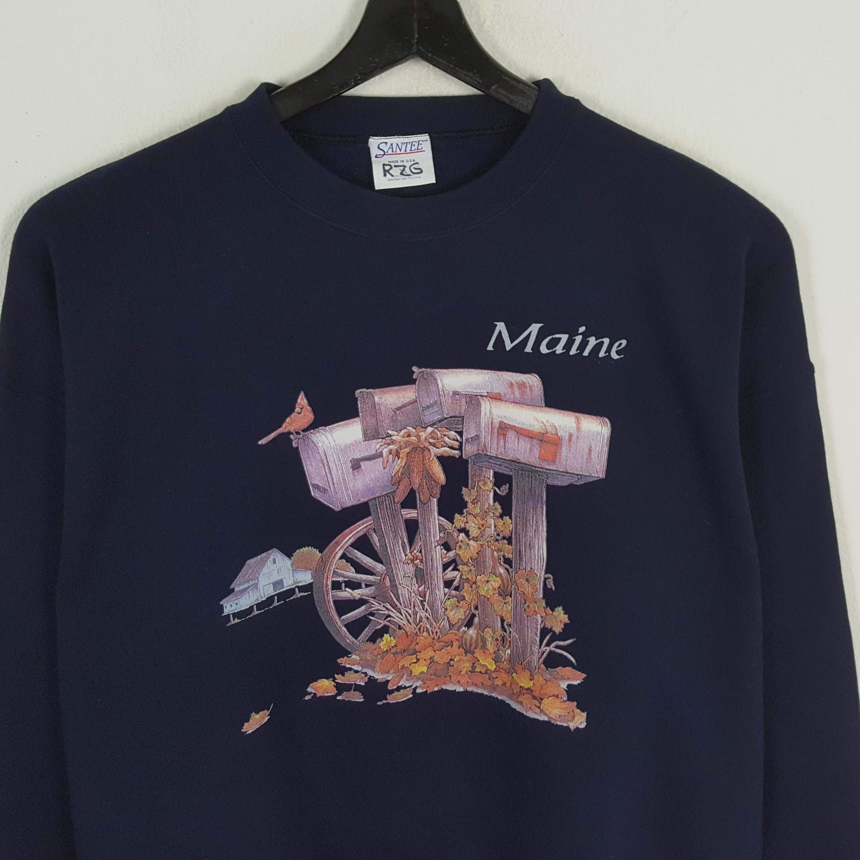 Vintage MAINE ART Style Streetwear Vintage Sweatshirt Size US XXL / EU 58 / 5 - 2 Thumbnail