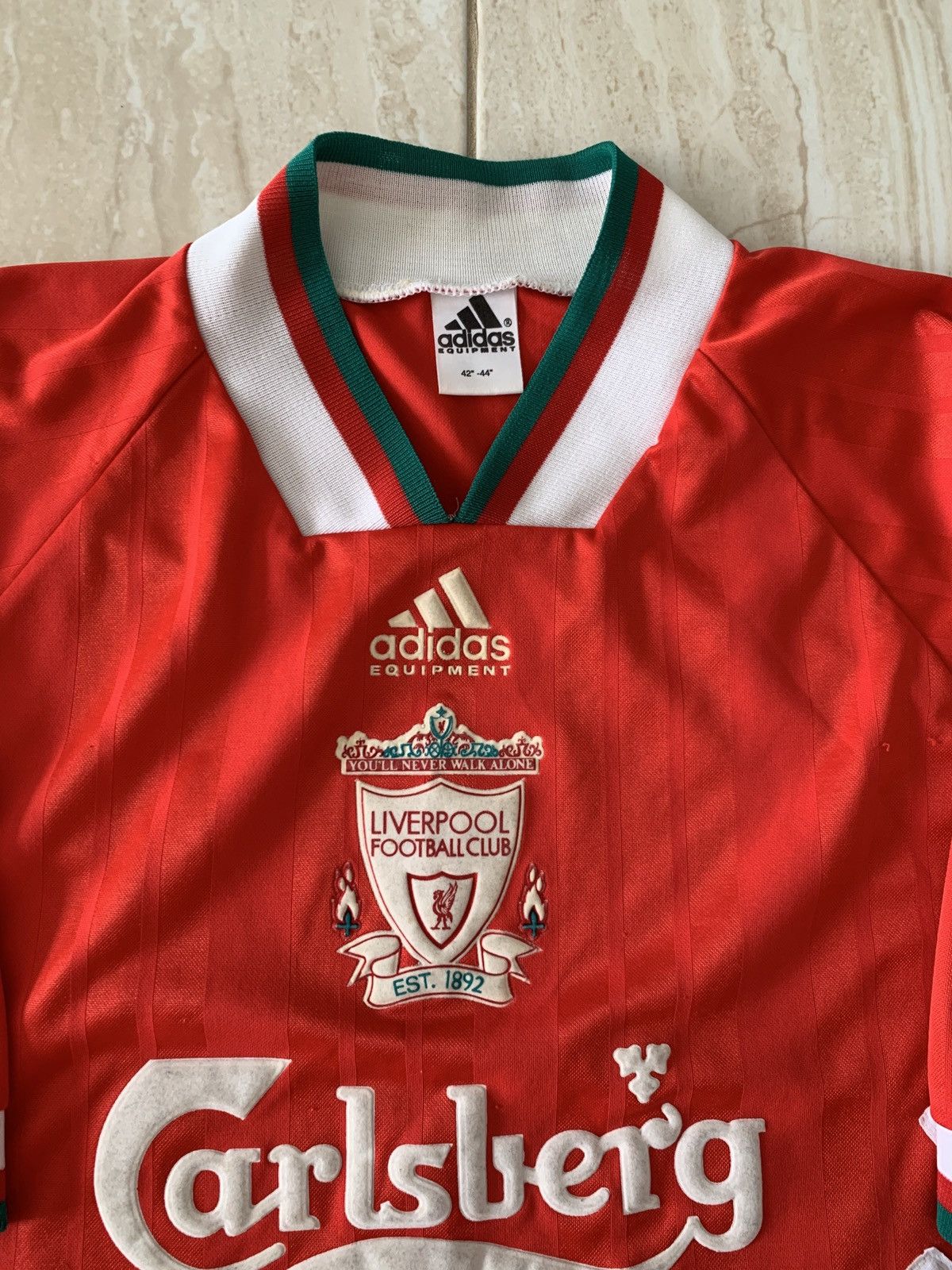 Adidas × Vintage Liverpool 1993 1995 Home Football Shirt Jersey Adidas Size US S / EU 44-46 / 1 - 2 Thumbnail