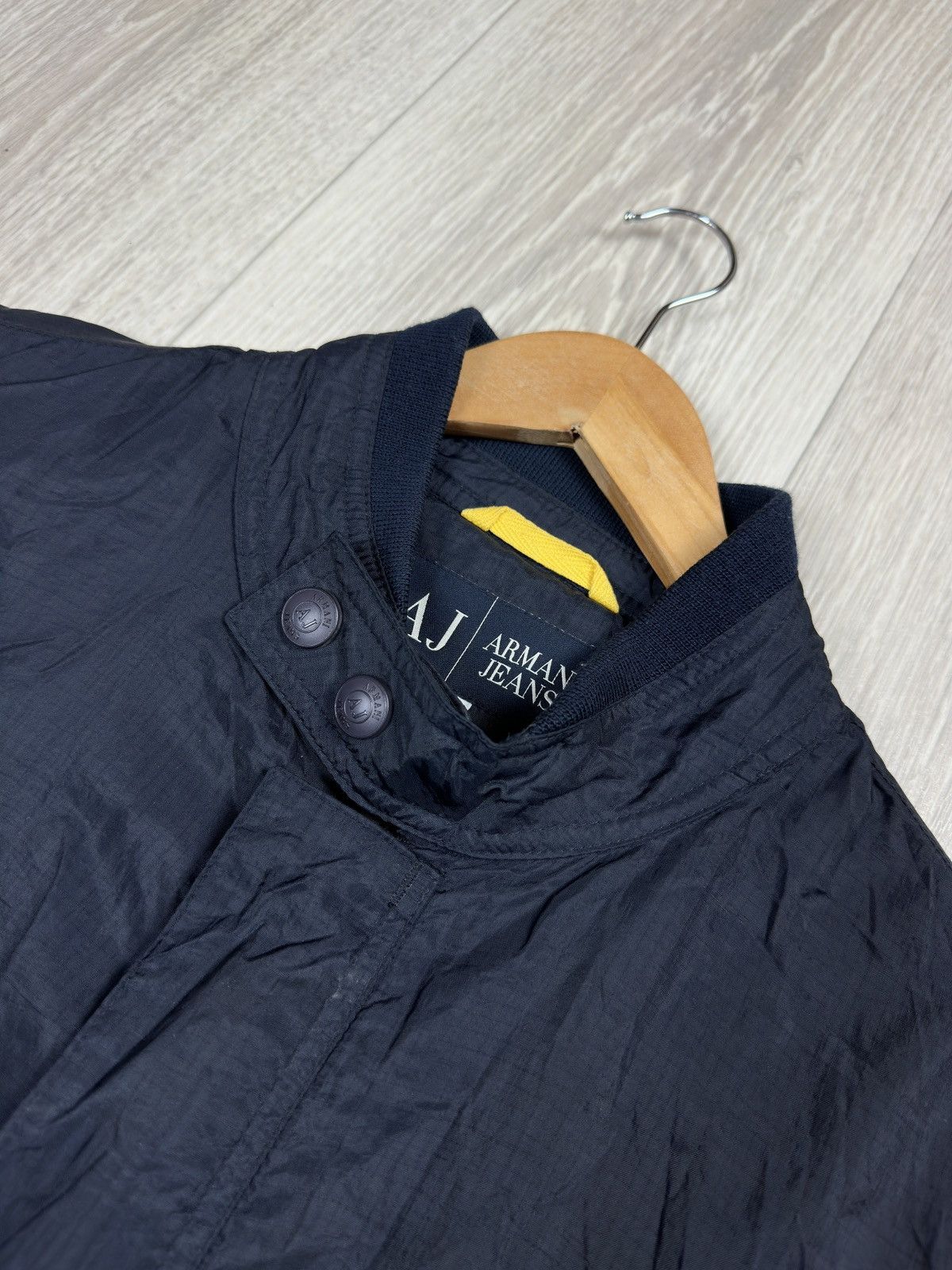 Armani Vintage Armani Jeans Nylon Windbreaker Jacket Size US L / EU 52-54 / 3 - 7 Thumbnail