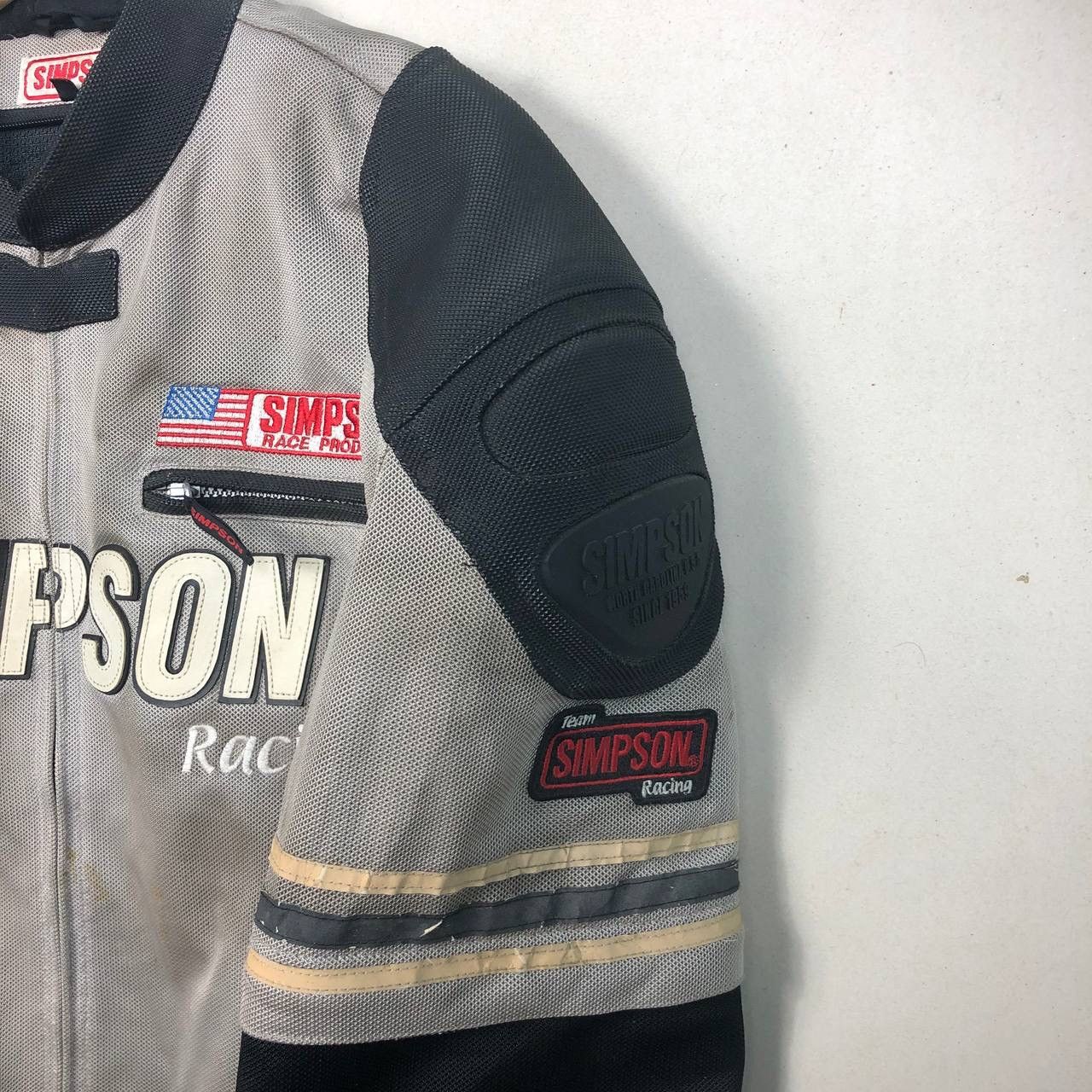 Sports Specialties × Vintage Vintage Simpson Mesh Riding Jacket Racing USA Padded Jacket Size US L / EU 52-54 / 3 - 6 Thumbnail