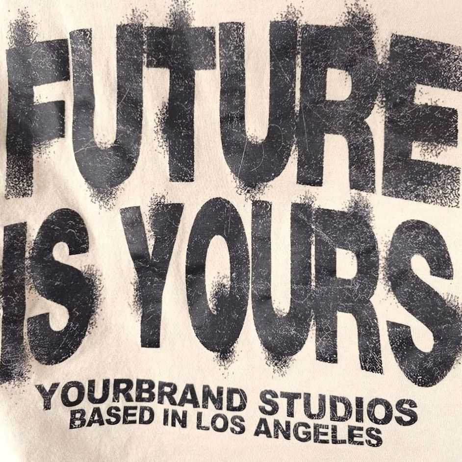 Gildan Future Is Yours T Shirt Mens Size Medium Beige Streetwear Gildan Cotton Short Sleeve Crew Neck T-Shirt Regular Mens Size US M / EU 48-50 / 2 - 5 Thumbnail