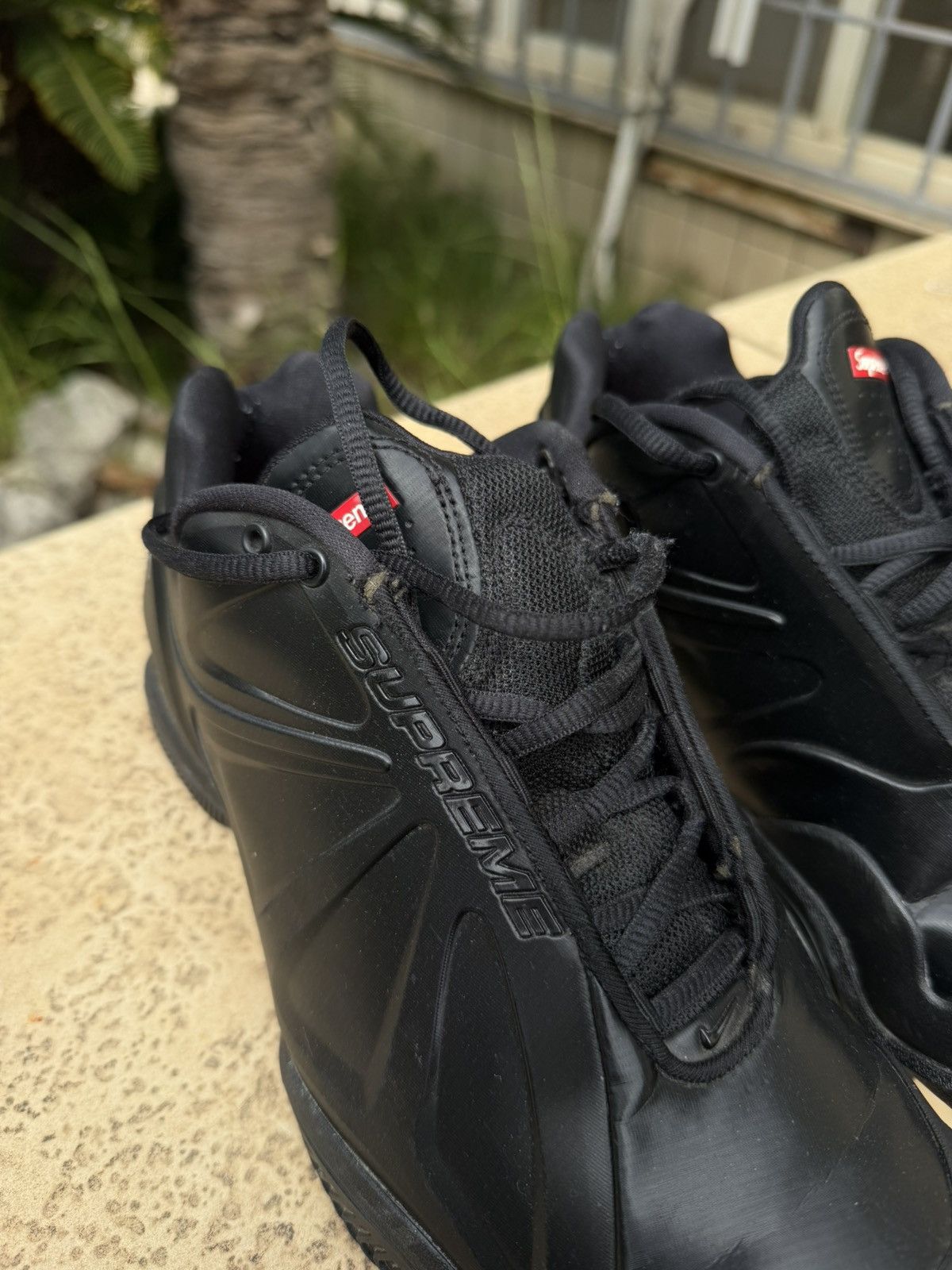 Nike × Supreme Nike x Supreme Air Zoom Courtposite Black Shoes Sbeakers Size US 8.5 / EU 41-42 - 10 Thumbnail