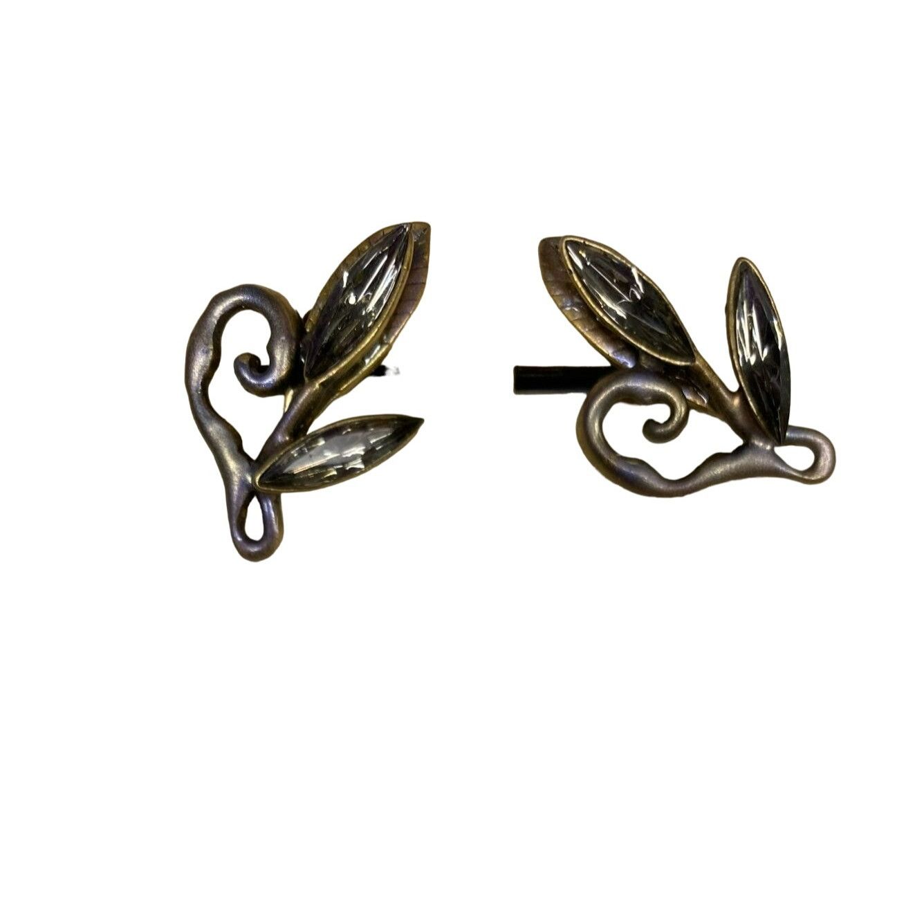 Other Vintage Chico’s Rhinestone Flower Copper Tone and Black Pend Size ONE SIZE - 9 Thumbnail
