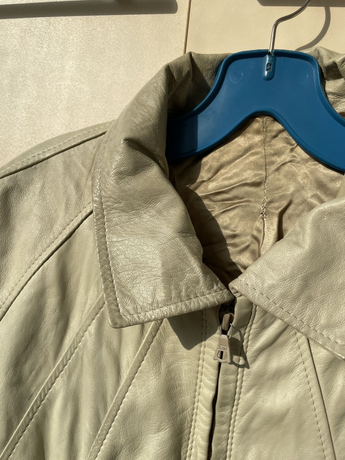 Vintage Vintage soft leather Jacket white Size US L / EU 52-54 / 3 - 10 Thumbnail