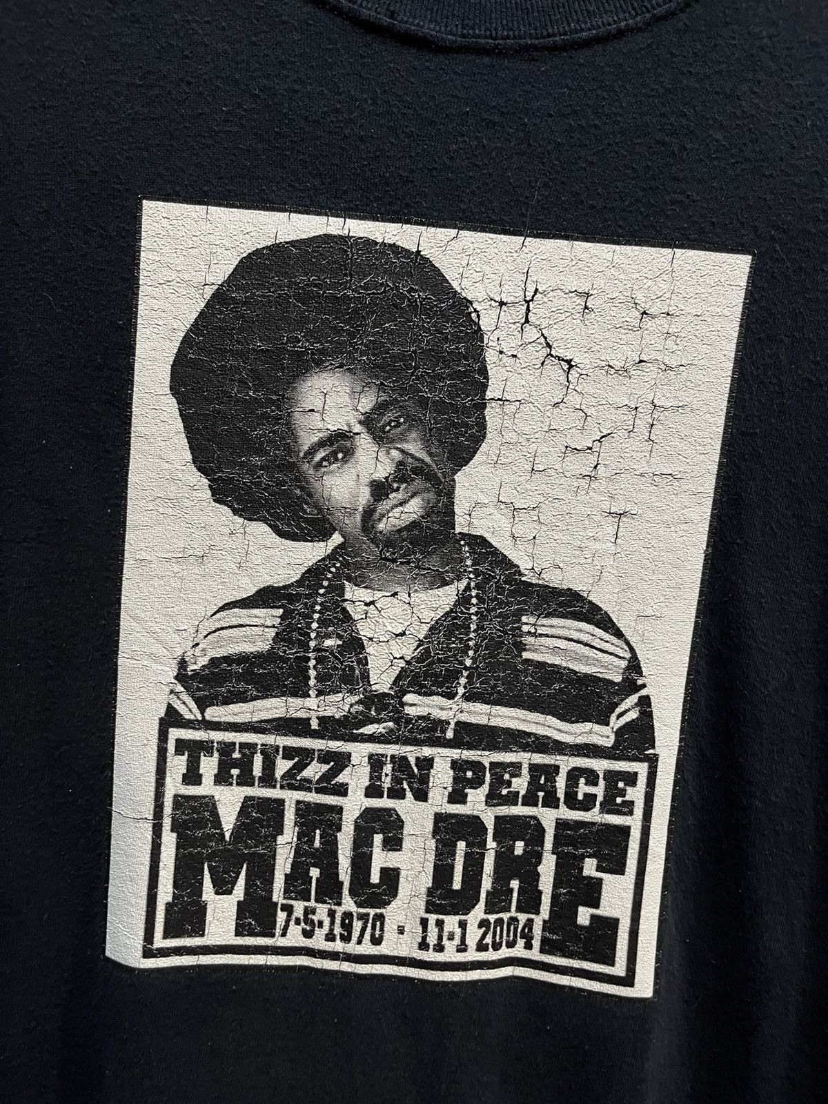 Rap Tees Mac Dre Thizz In Peace RIP Rap Tee 00s Size US XXL / EU 58 / 5 - 2 Thumbnail