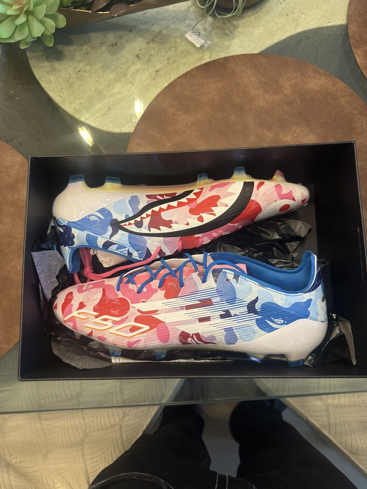 Adidas × Bape adidas F50 Elite FG Bape Multi Camo cleats Size US 12 / EU 45 - 1 Thumbnail