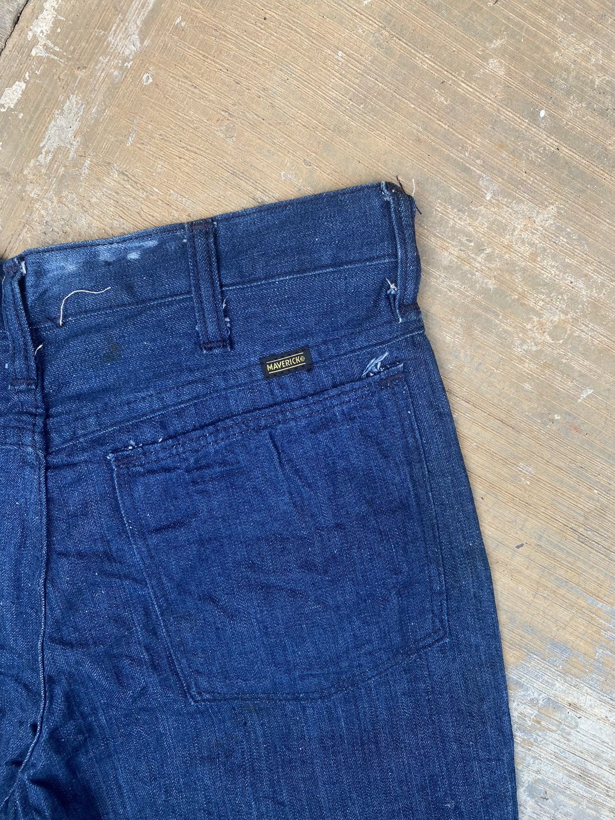 Vintage Vintage Maverick Flare Denim Size 27" / US 4 / IT 40 - 6 Thumbnail