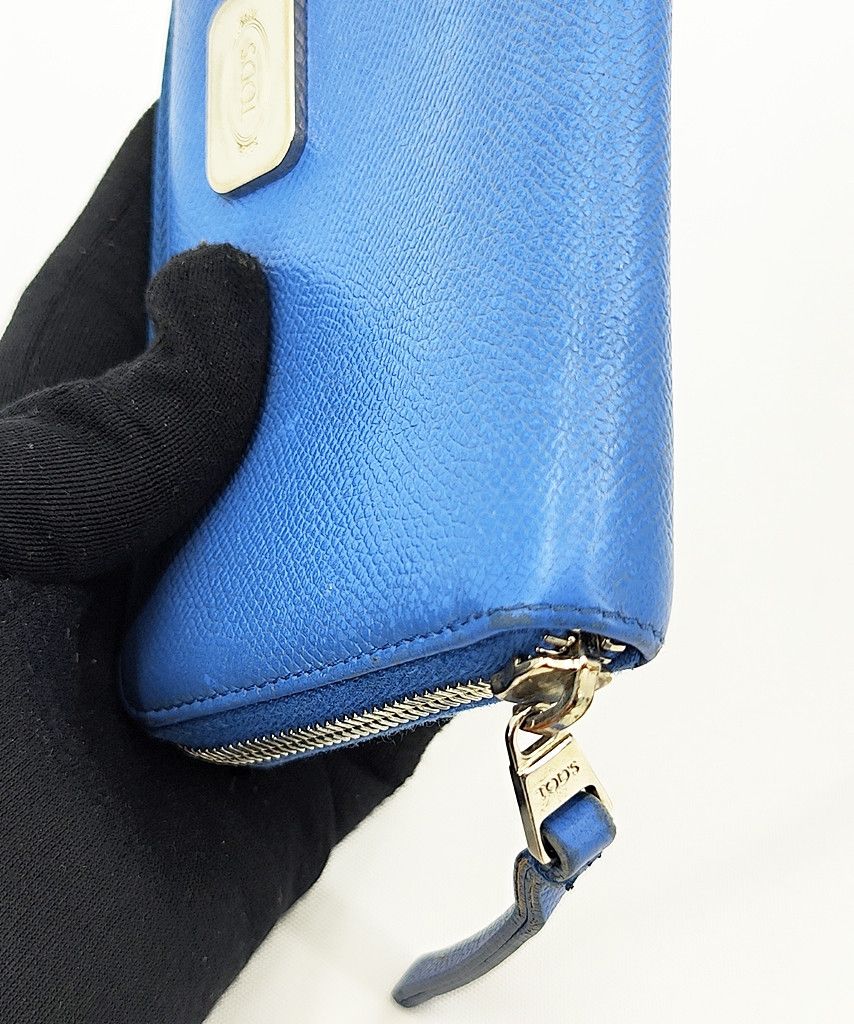 Tod's TOD'S zip around blue leather long wallet Size ONE SIZE - 12 Thumbnail