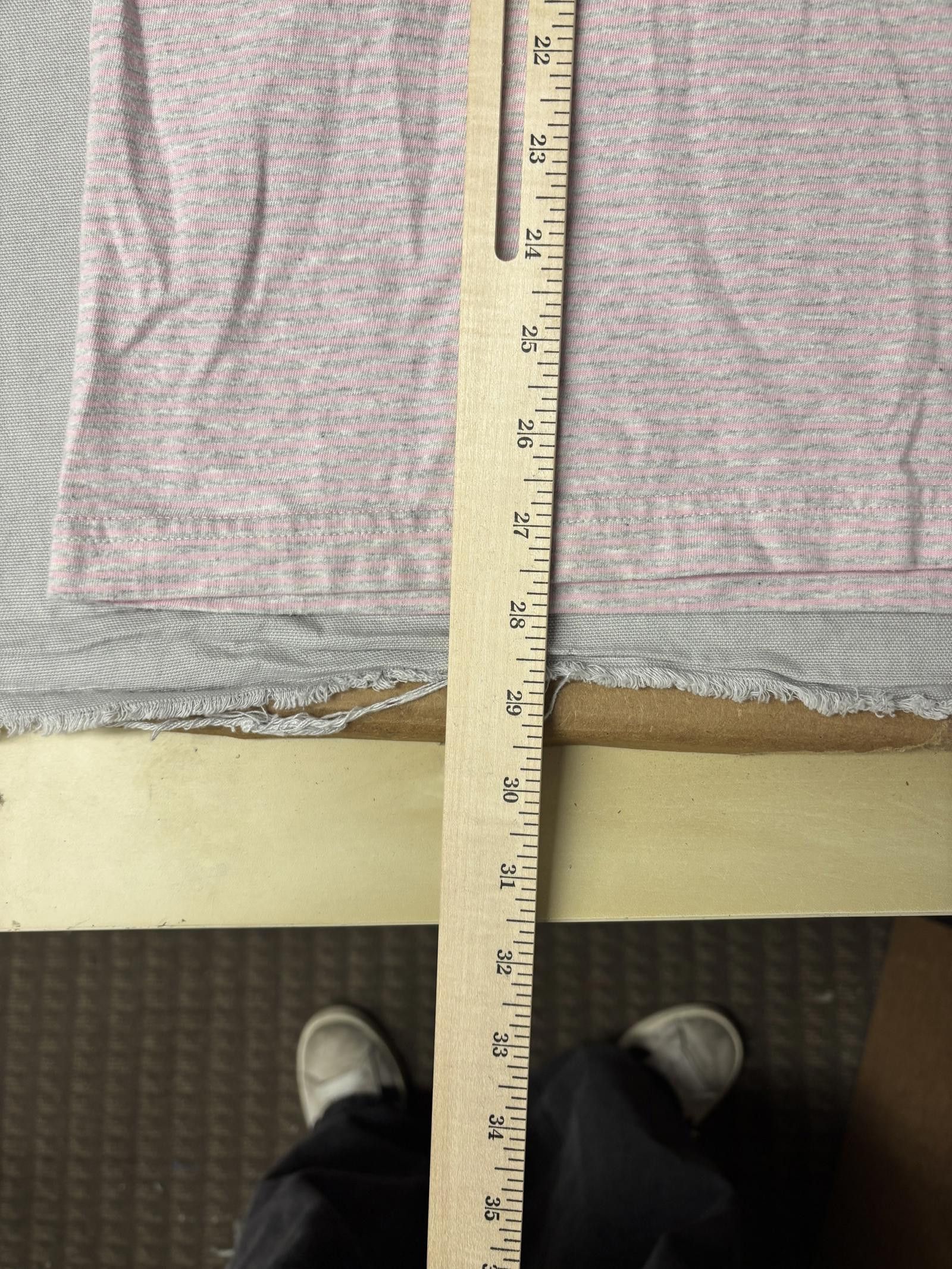Saks Fifth Avenue Saks Fifth Avenue Mens Polo Pink / Grey Horitzontal Stripe L Size US L / EU 52-54 / 3 - 3 Thumbnail