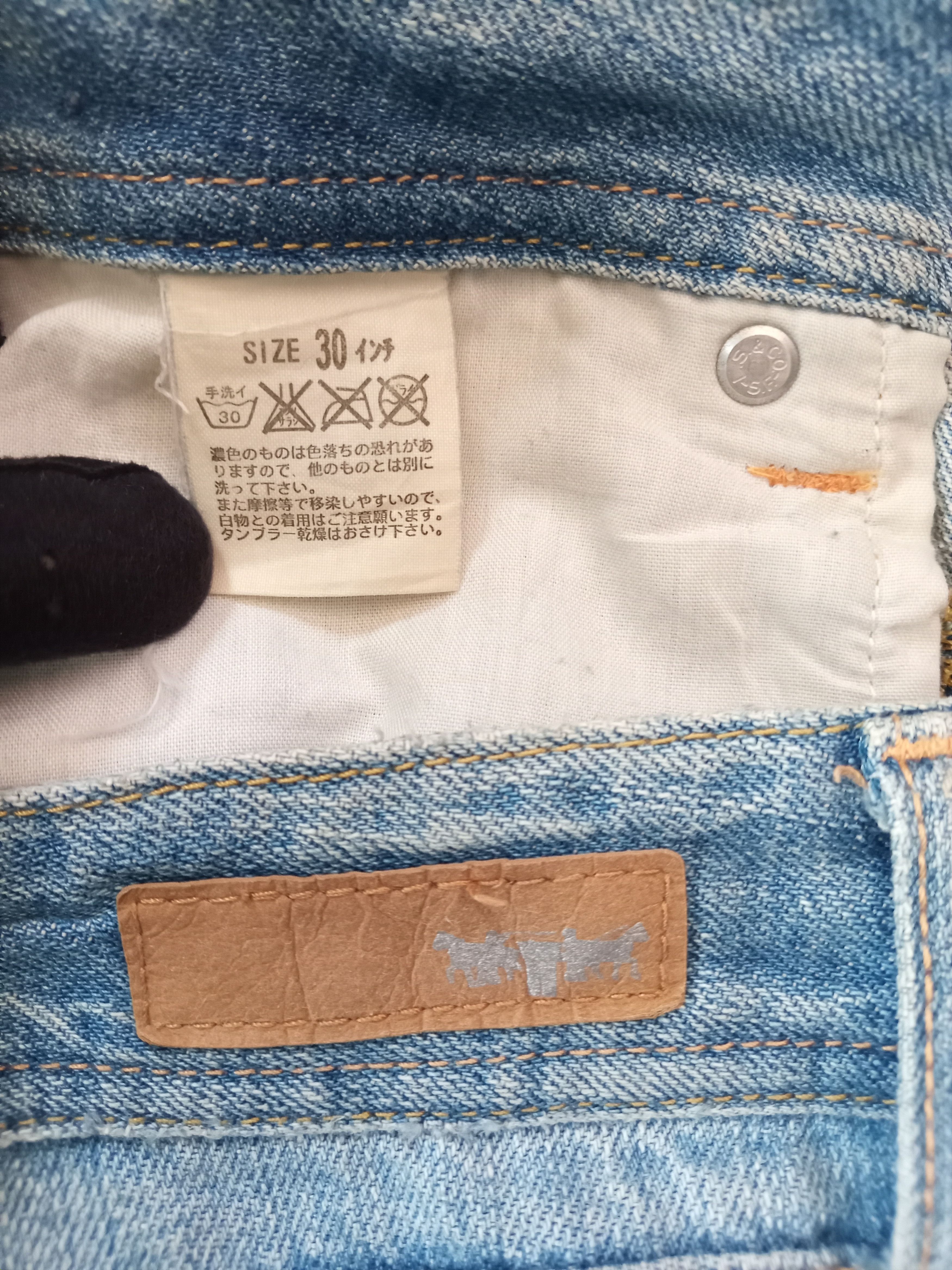 Levi's 💥RARE💥LEVIS Flare Distressed Custom Dirty Light Wash Jeans Size 33" - 6 Thumbnail