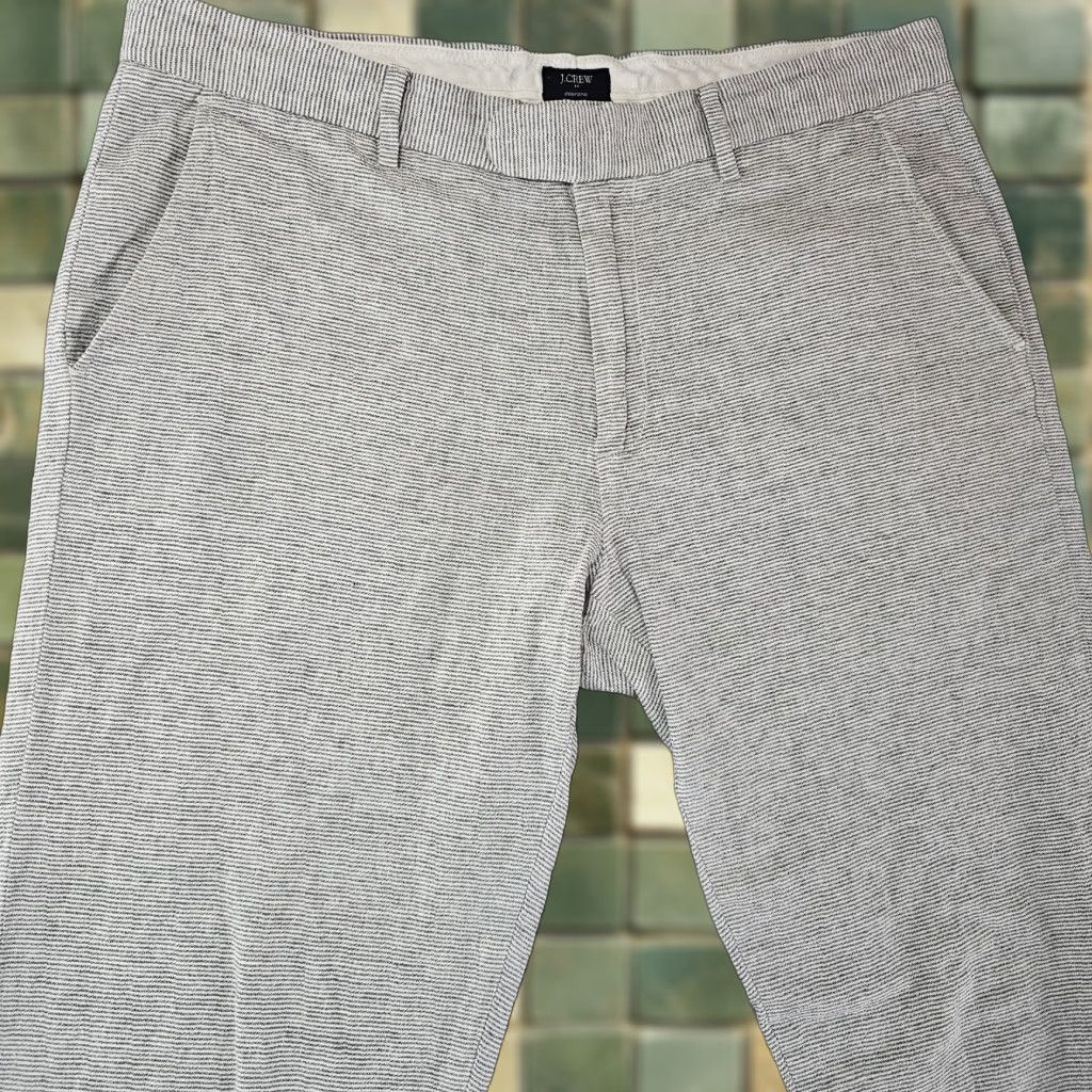 J.Crew J.CREW Pants Mens 35x30.5 Linen Blend Slim Straight Chino Size US 35 - 1 Thumbnail