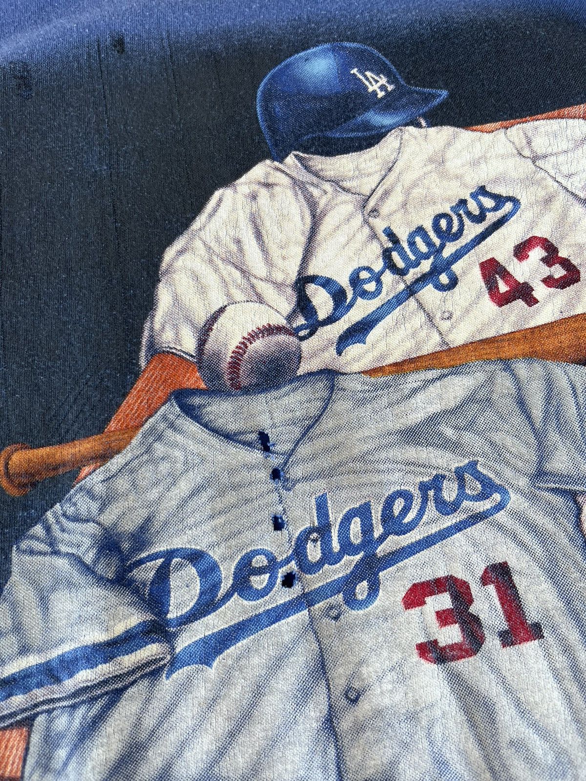 Nutmeg Vintage 90’s LA Dodgers Nutmeg MLB Baseball T-Shirt Size US M / EU 48-50 / 2 - 6 Thumbnail