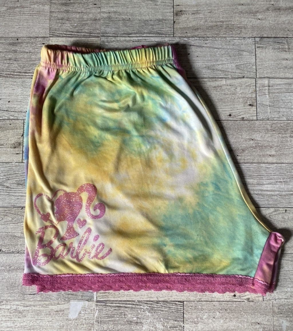 Vintage Retro, Pastel Tie Dye, Sparkle Barbie, Lounge/Sleep Shorts Size 28" / US 6 / IT 42 - 4 Thumbnail