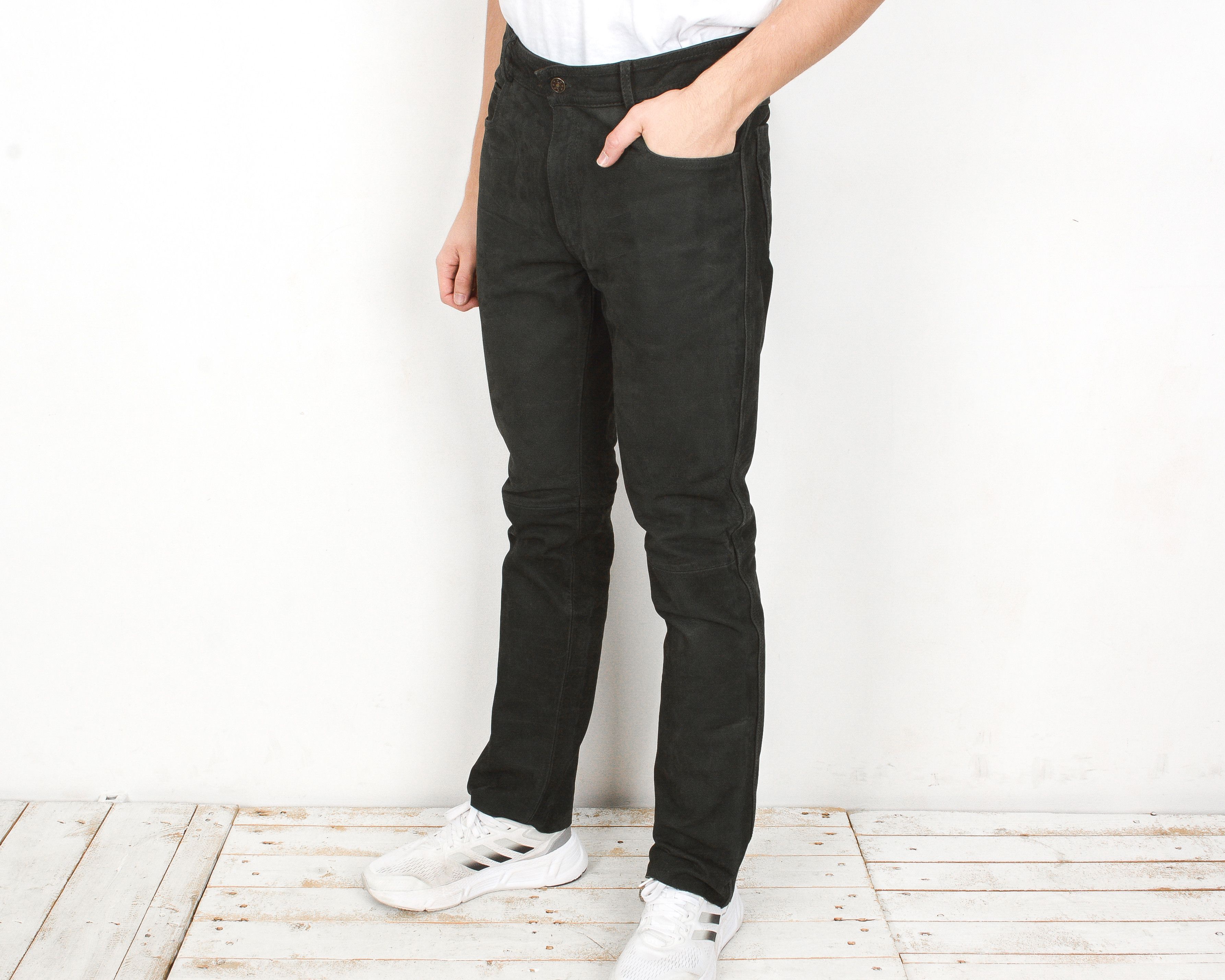 Cowboy Equipment PARFORCE Soft Real Leather W34 L34 Slim Reg Fit Pants Size US 34 / EU 50 - 2 Thumbnail