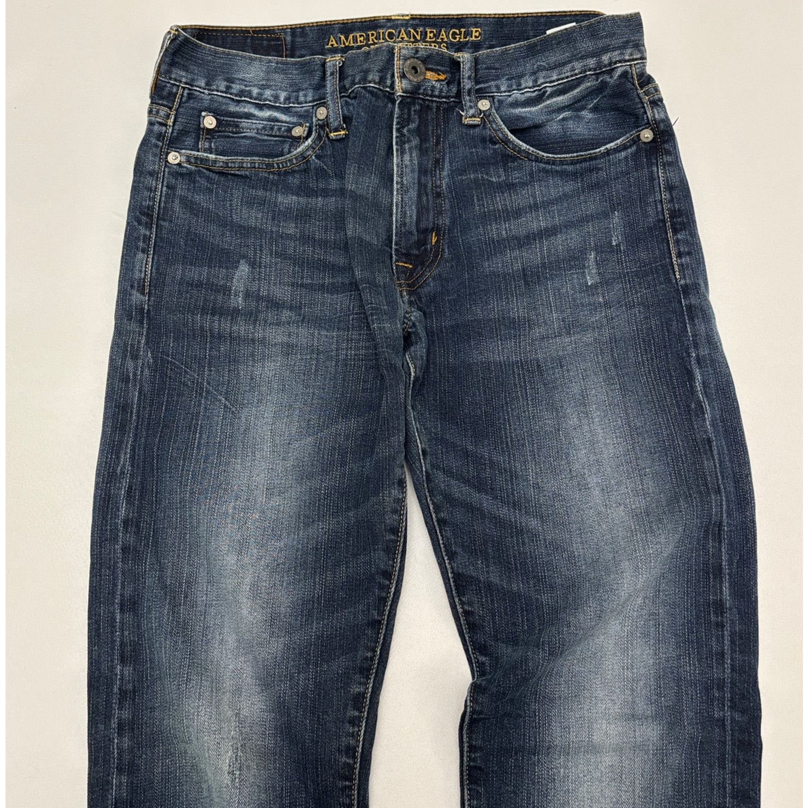 American Eagle Outfitters AMERICAN EAGLE Women’s 30x30 Distressed Slim Fit Jeans Size 30" / US 8 / IT 44 - 6 Thumbnail