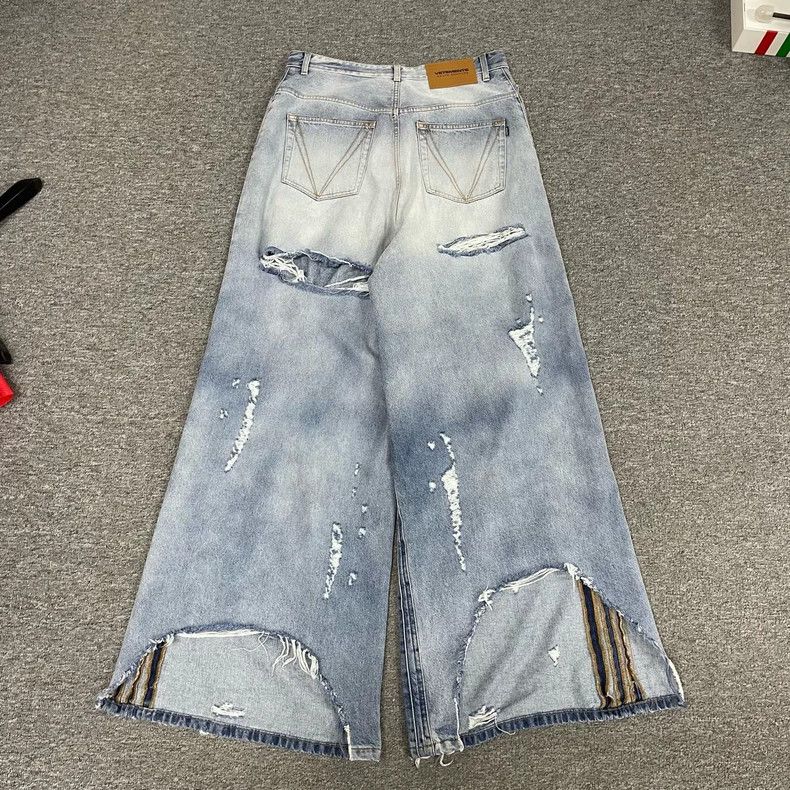 Vetements Vetements SizeM 23SS Big Ripped Washed Denim Jeans Size US 30 / EU 46 - 2 Thumbnail