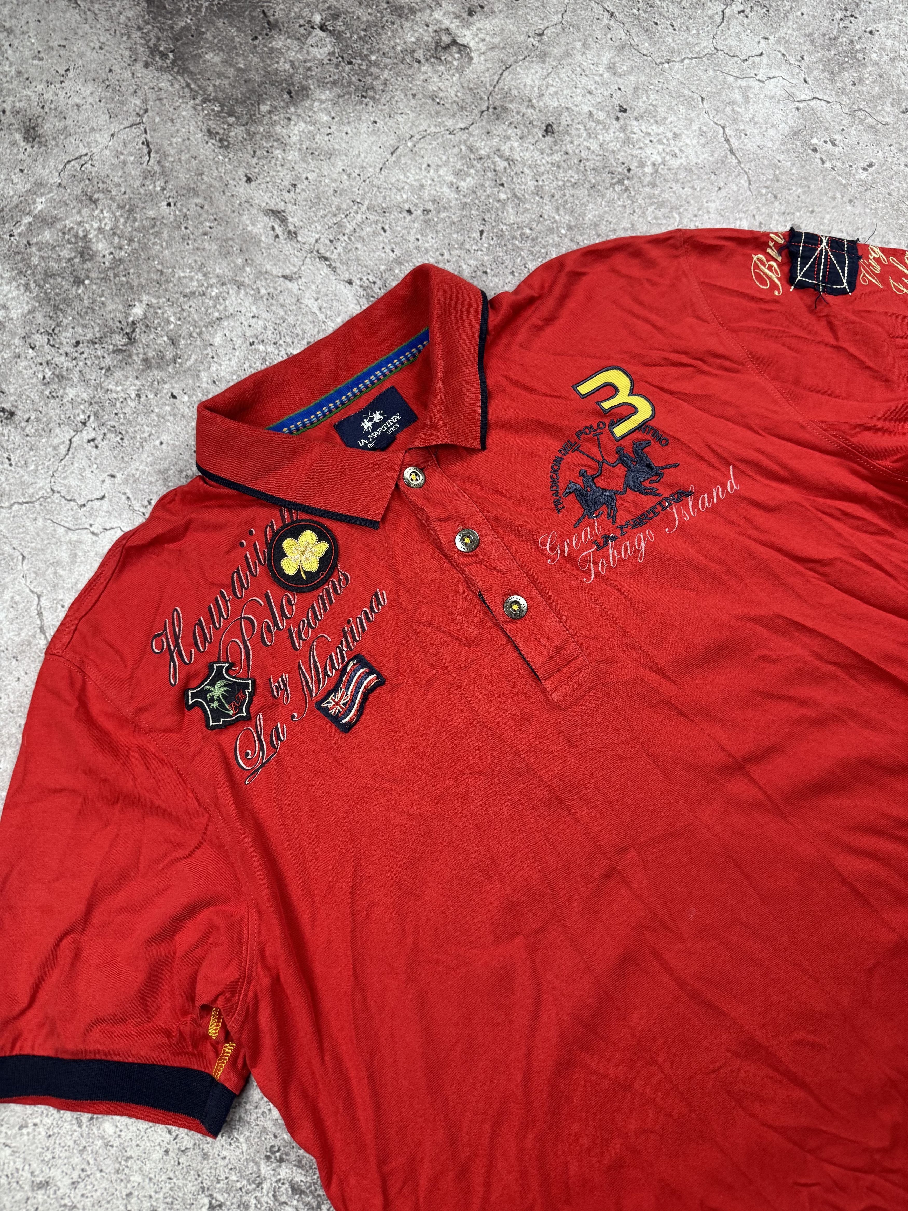 La Martina × Vintage Vintage Y2K La Martina Buenos Aires Polo Rugby Japan Tee Size US XL / EU 56 / 4 - 2 Thumbnail