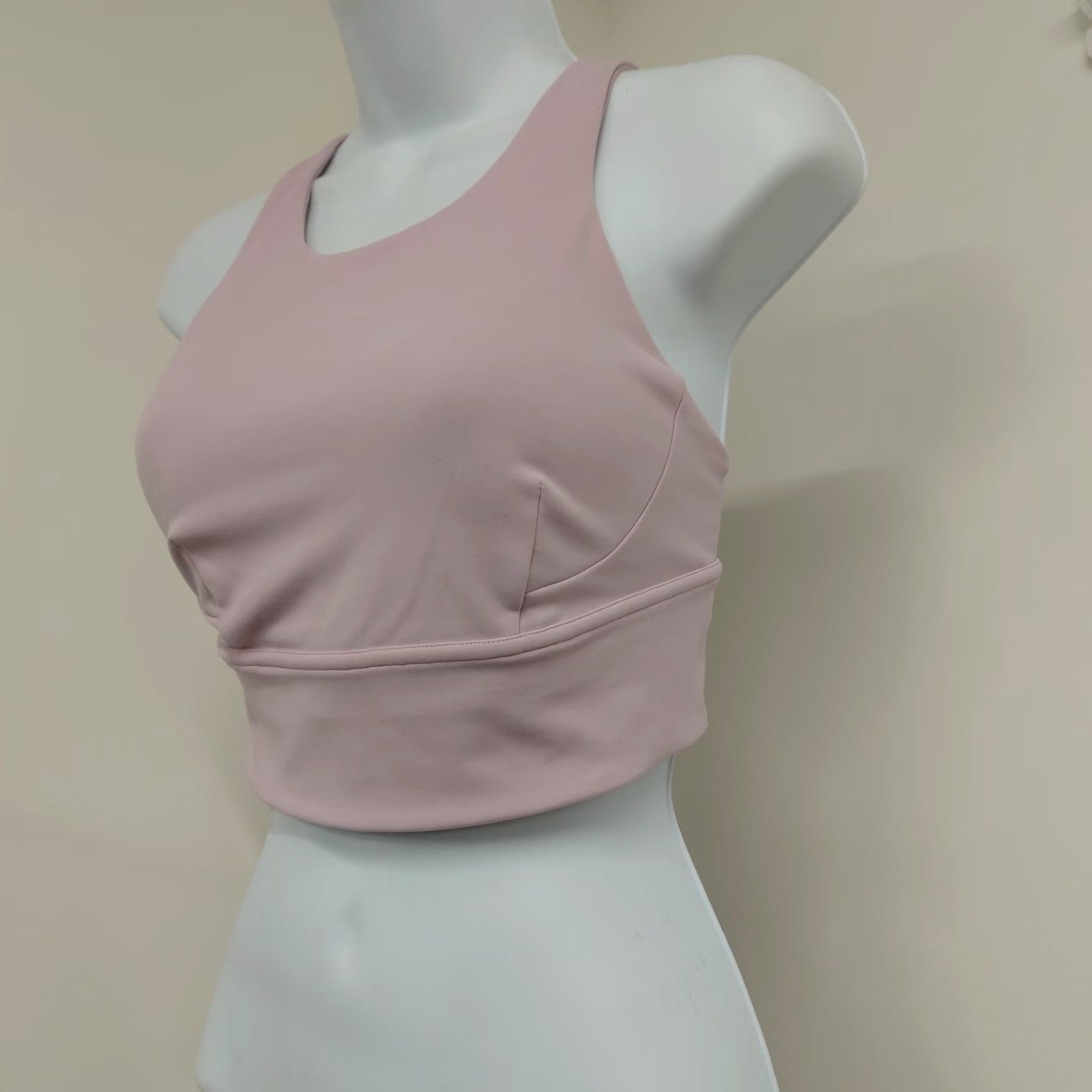 Lululemon Lululemon Wunder Train Longline Bra Womens Size 6 Dew Pink B/C Cup Sport Athletic Training Racerback Womens Size ONE SIZE - 5 Thumbnail