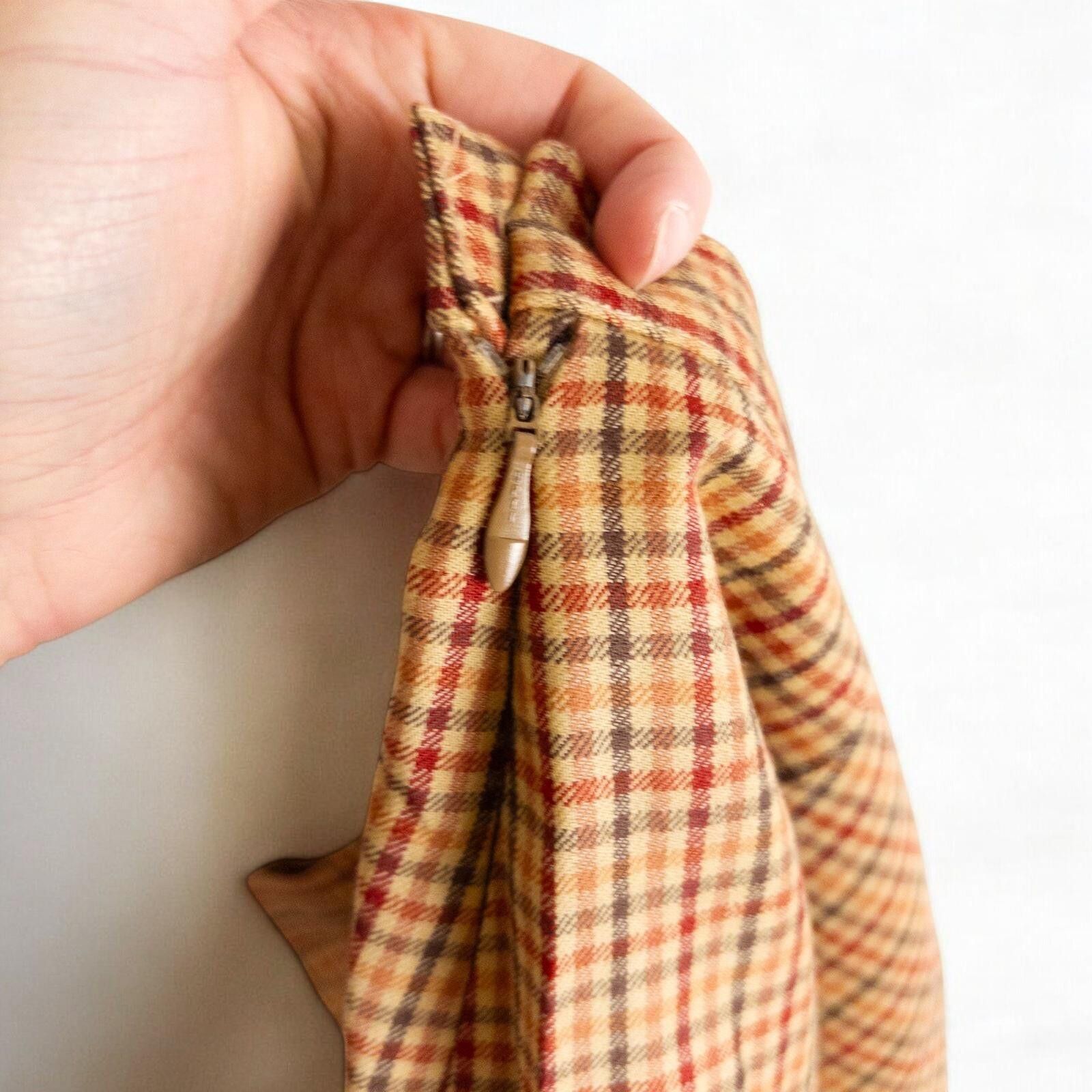 Other Laura Ashley Orange Red Plaid Skirt Womens Small / Medium Size 32" / US 10 / IT 46 - 7 Thumbnail