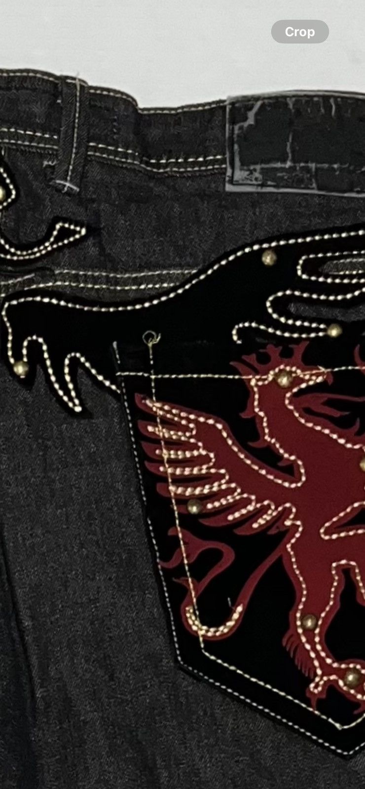 Clench Vintage Clench Jeans Dragon Embroidery 42x32 Baggy Y2k 90s Size US 42 / EU 58 - 9 Thumbnail