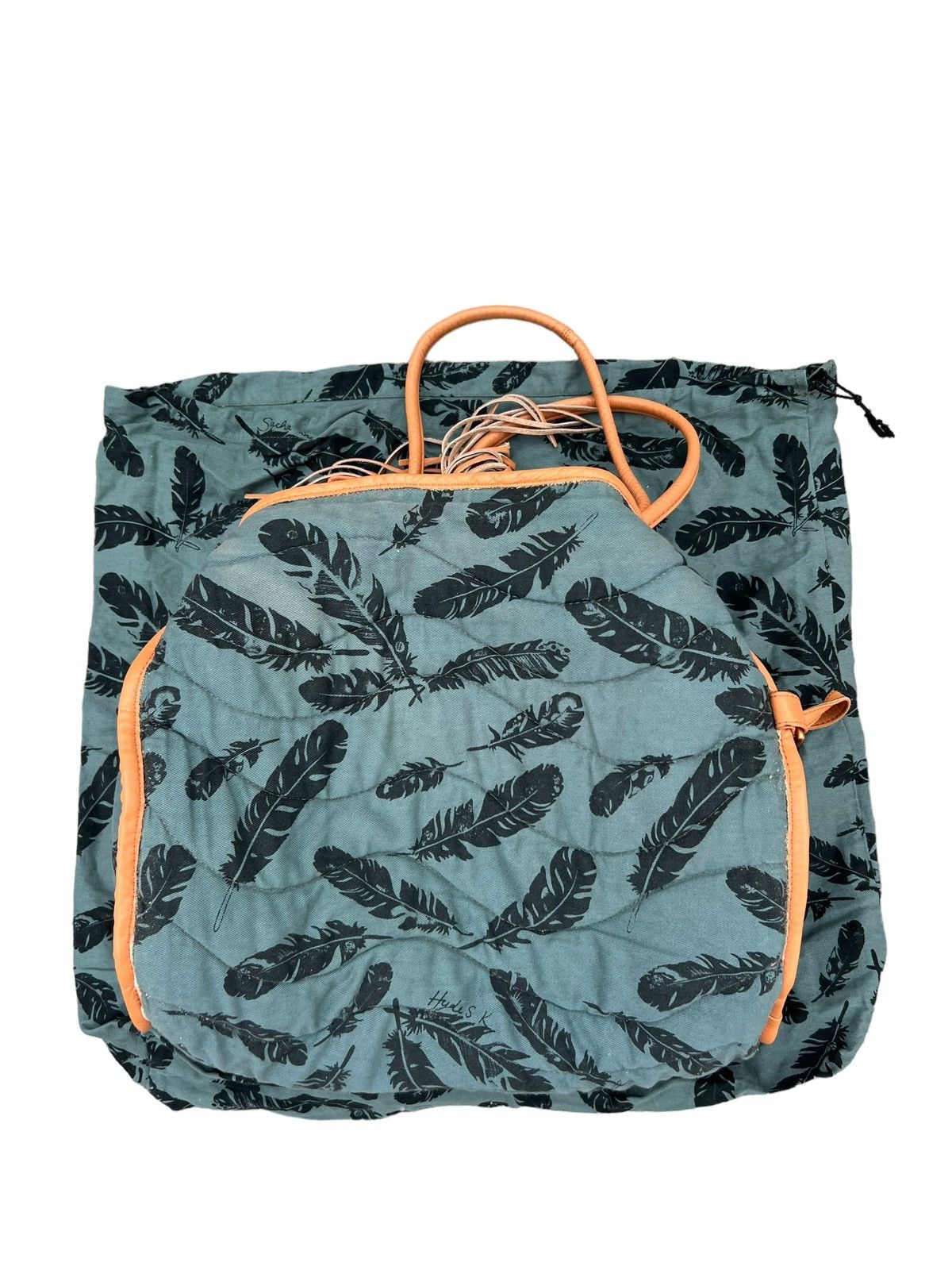 Japanese Brand × Leather Hyde Sacha Knight Quilt Puffer Large Leather Bag Size ONE SIZE - 21 Thumbnail