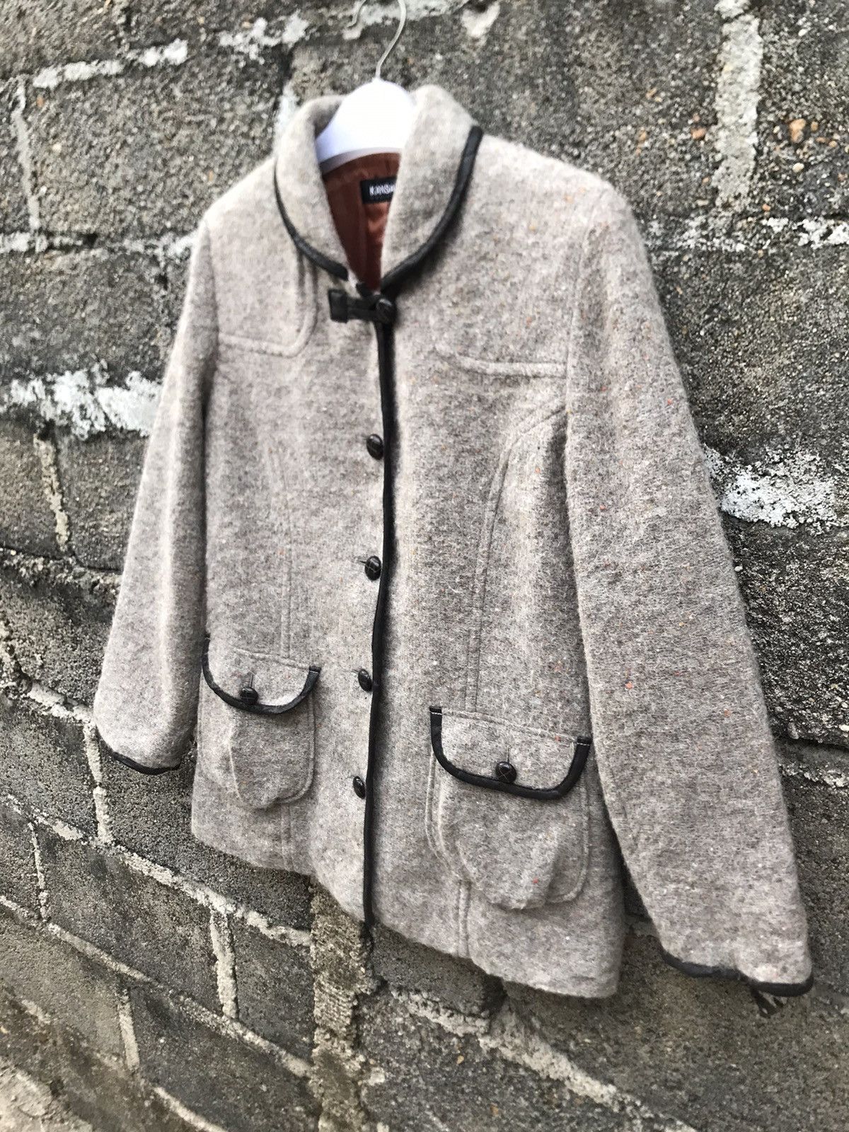 Japanese Brand × Kansai Yamamoto × Vintage ⚡️Vintage Kansai Yamamoto Wool Mohair Button Jacket Size S / US 4 / IT 40 - 3 Thumbnail