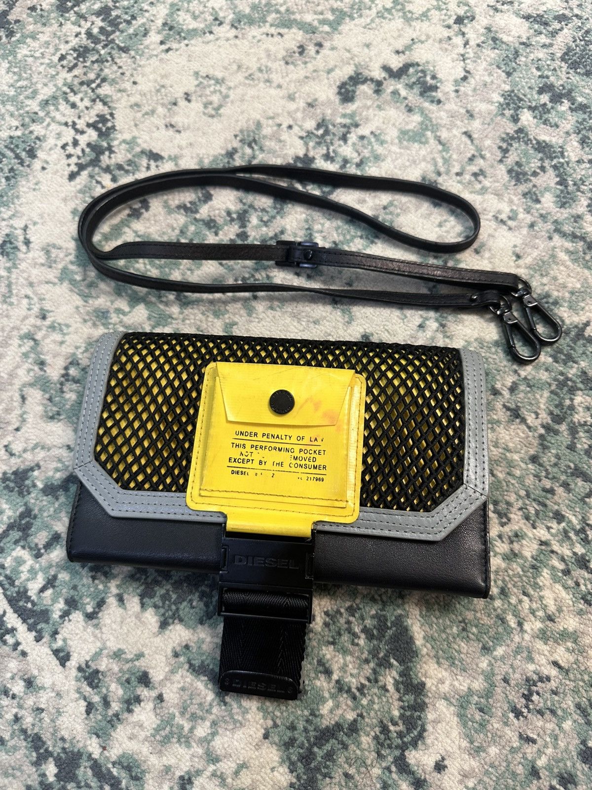 Diesel Diesel Miss-Match Crossbody/Clutch Yellow/Black Bag Size ONE SIZE - 6 Thumbnail