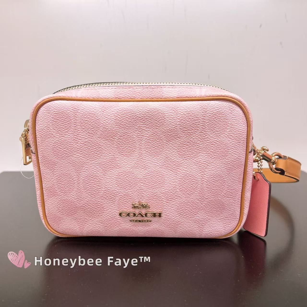 Coach Mini Carey Crossbody Bag In Signature Canvas With Charms Size ONE SIZE - 1 Thumbnail
