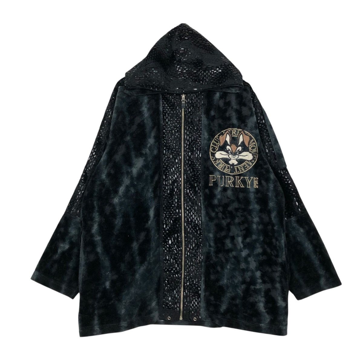 Cartoon Network 🔥VINTAGE OVERSIZE JACKET CARTOON PURKY RICH BLACK BIG LOGO Size US M / EU 48-50 / 2 - 3 Thumbnail