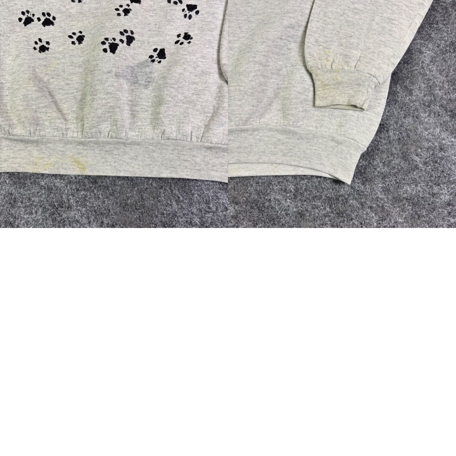 Jerzees VINTAGE Jerzees Cat Sweatshirt XL Grey Lebanon County Humane Society 90s USA Mer? Size US XL / EU 56 / 4 - 8 Thumbnail
