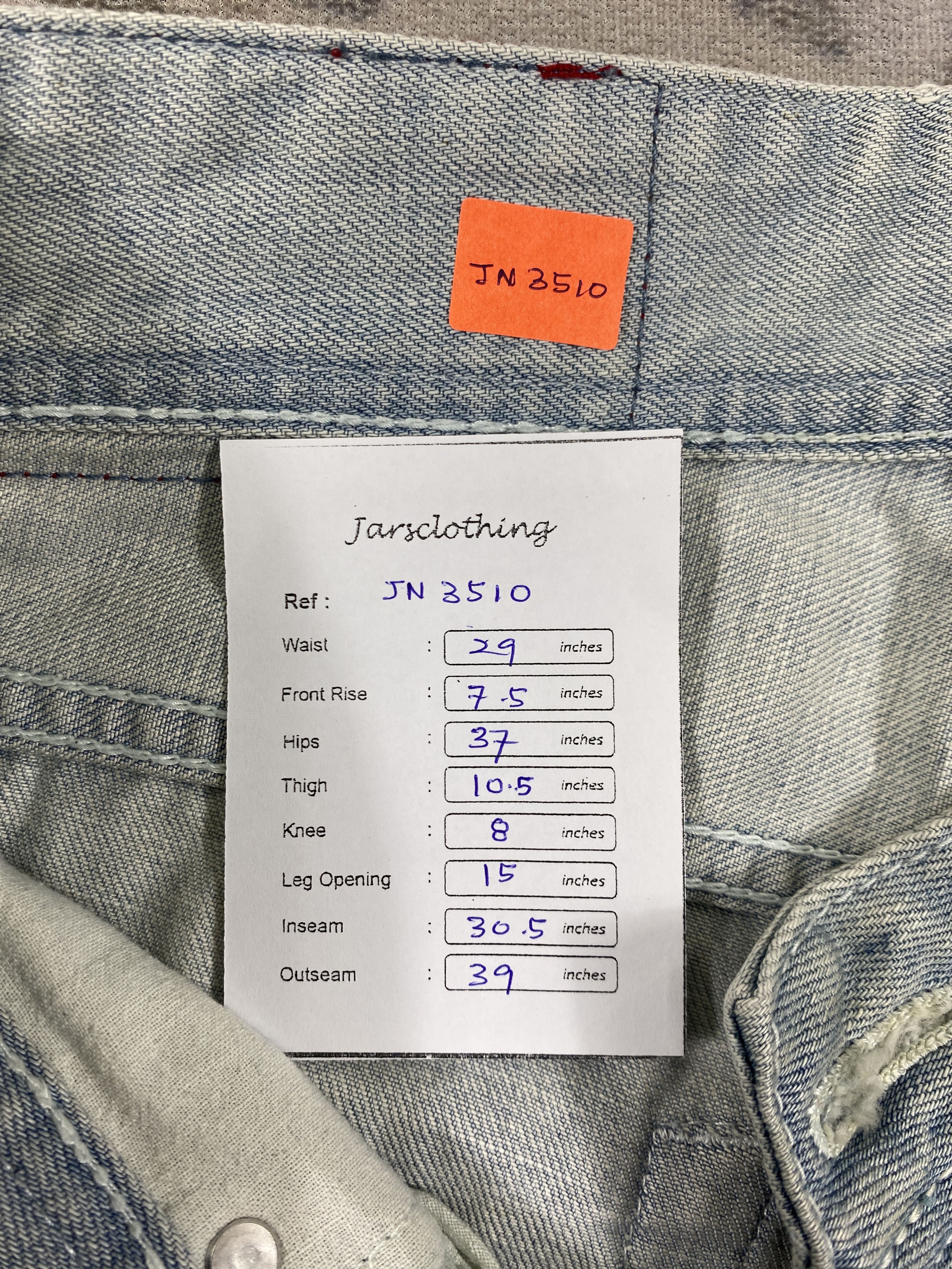 Hysteric Glamour Distressed Light Blue Vence Freak Jeans 29x30.5 Denim JN3510 Size US 29 - 8 Thumbnail