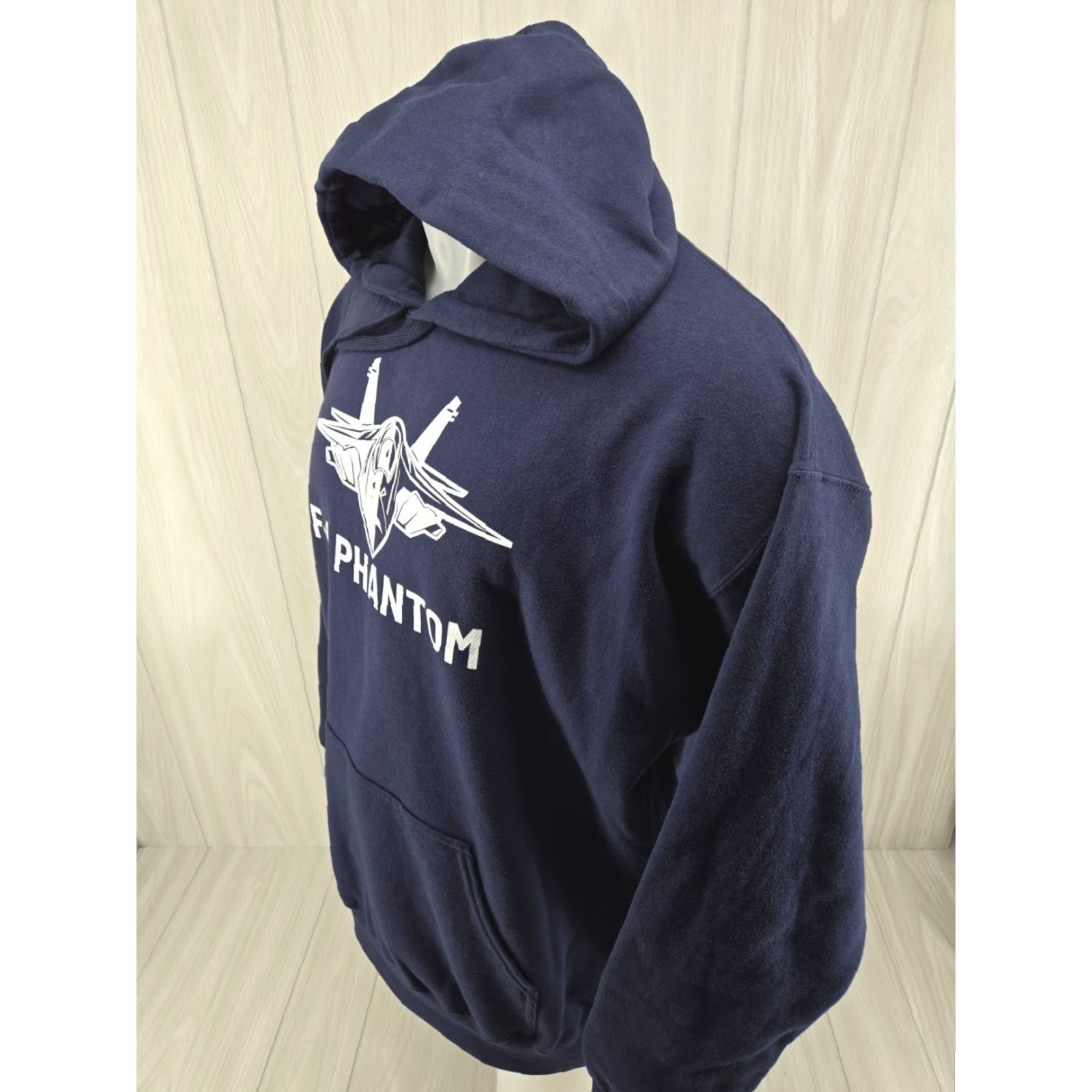 Gildan Gildan Hoodie F-4 Phantom Fighter Jet Blue Size L Mens Hoodie/Adult Large Regular Fit Military Aviation Nylon? Size US L / EU 52-54 / 3 - 4 Thumbnail