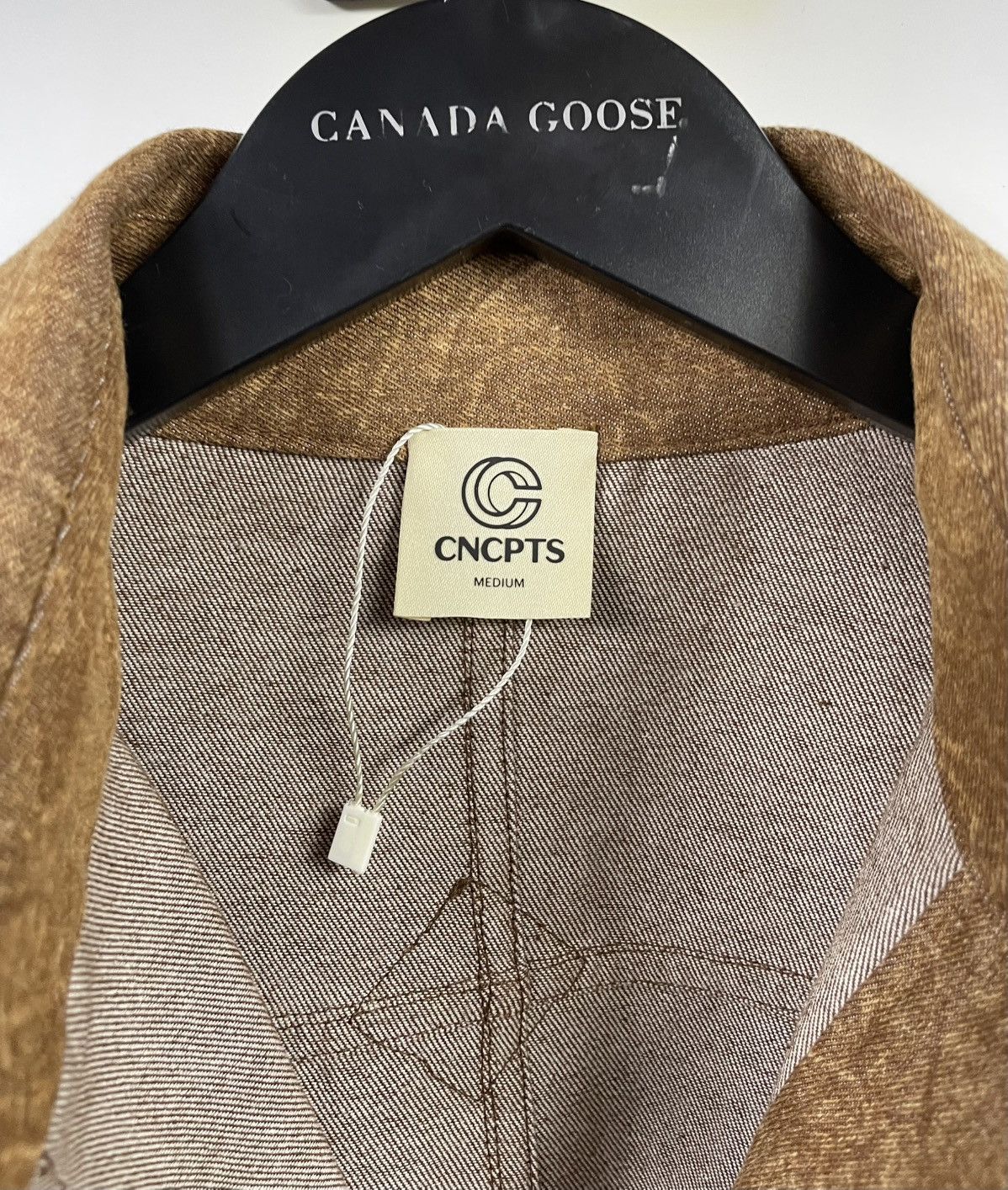 Other CNCPTS Brown Denim Rugby Long Sleeve Shirt Medium Size M / US 6-8 / IT 42-44 - 3 Thumbnail