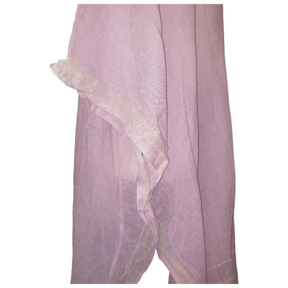 Eileen Fisher CT1115 Eileen Fisher Violet Cotton Cover up/Tunic One Size Size L / US 10 / IT 46 - 4 Thumbnail