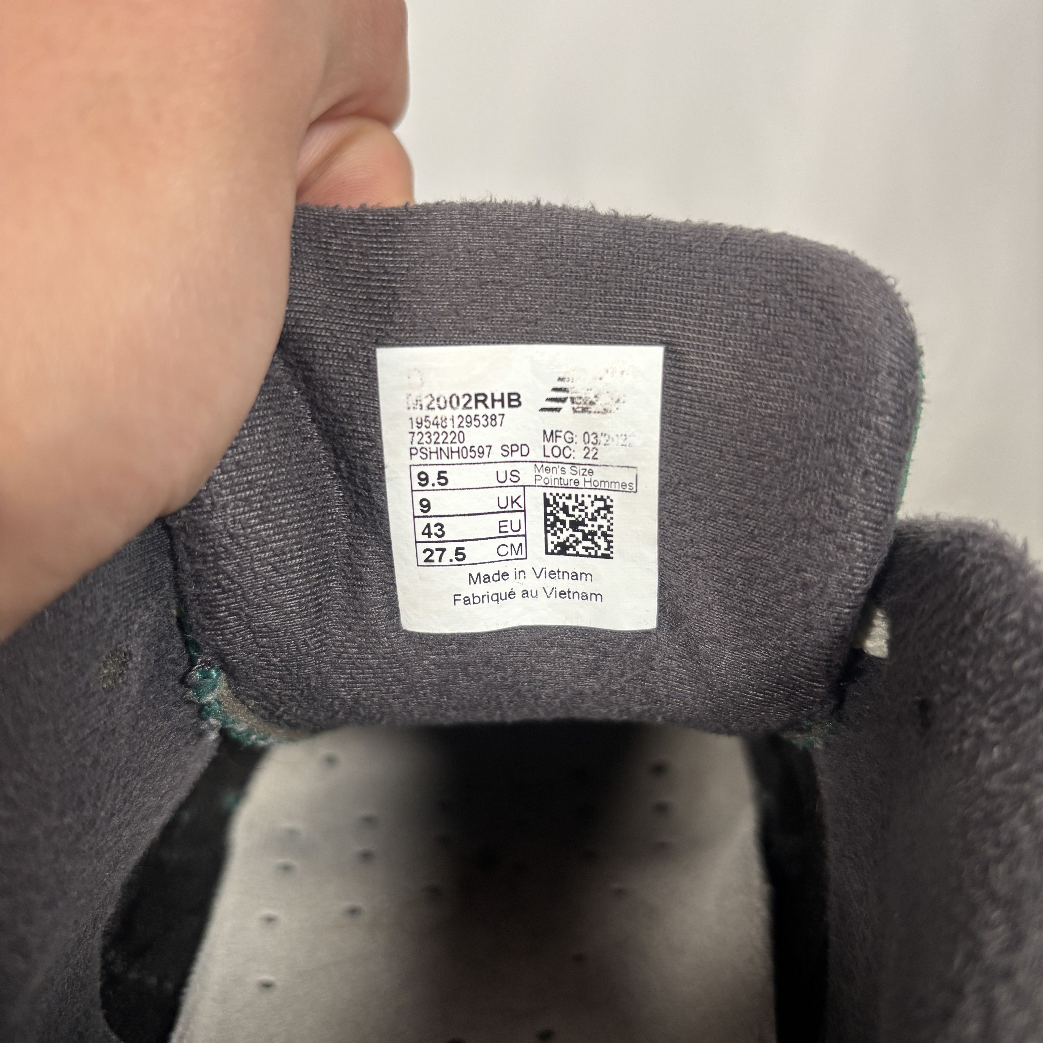 New Balance New Balance 2002R Suede Pack Forest Green Used 9.5M Size US 9.5 / EU 42-43 - 5 Thumbnail