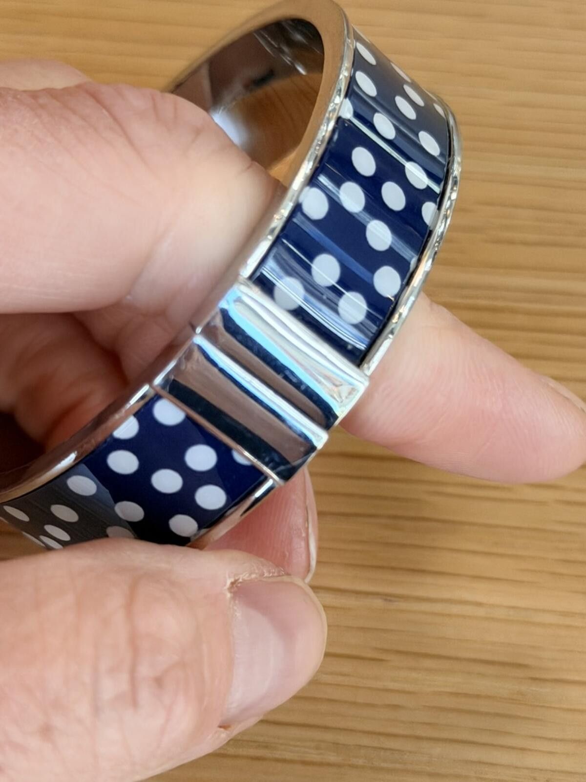 Talbots Talbots Preppy Polka Dot Hinged Bracelet Y2K / Early 2010s Size ONE SIZE - 6 Thumbnail