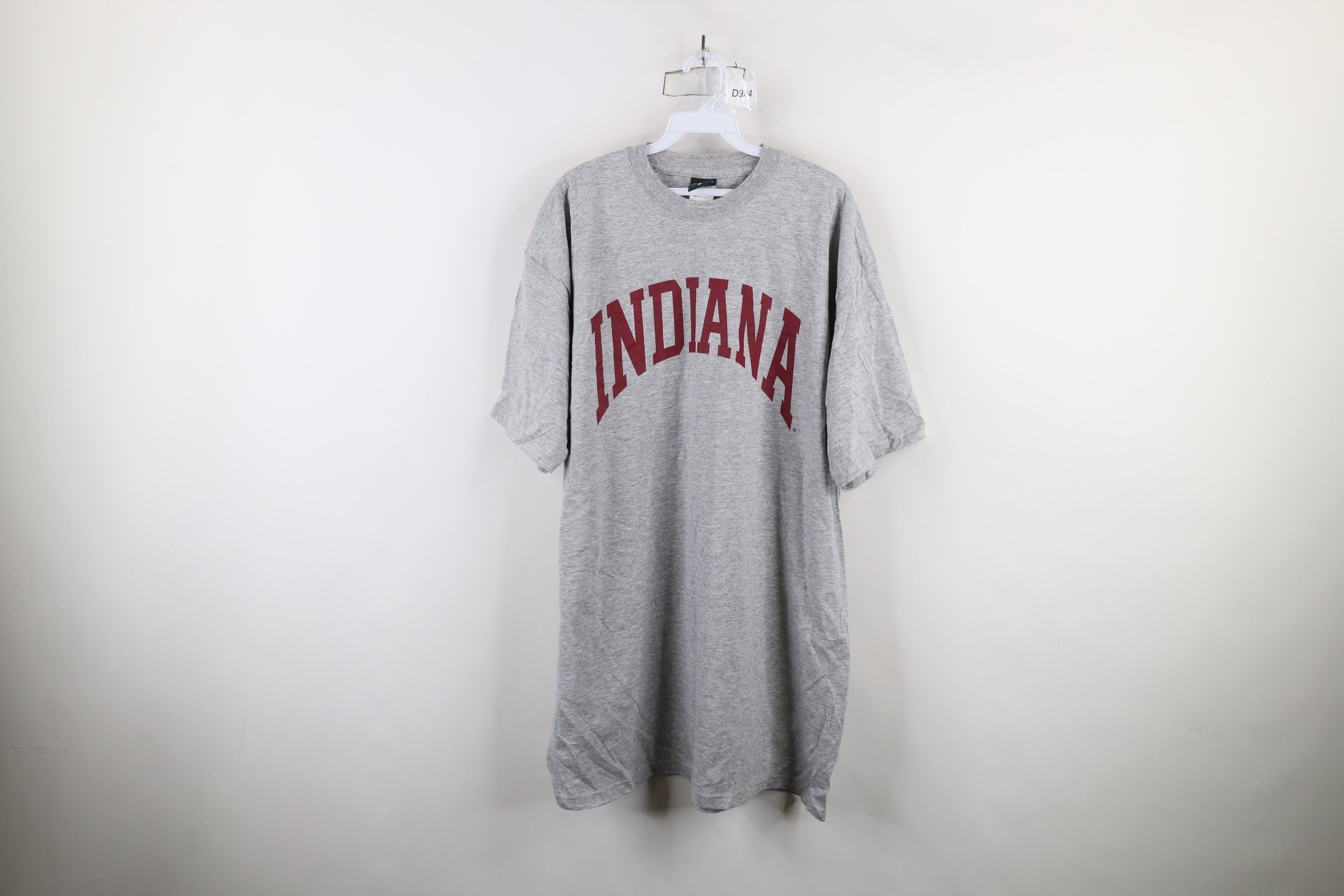 Vintage Vintage 90s Indiana University Short Sleeve T-Shirt Gray Size US XXL / EU 58 / 5 - 1 Thumbnail